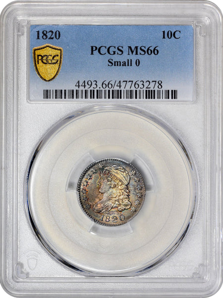 1820 10C SMALL 0 MS66 PCGS - Paradime Coins | PCGS NGC CACG CAC Rare US Numismatic Coins For Sale