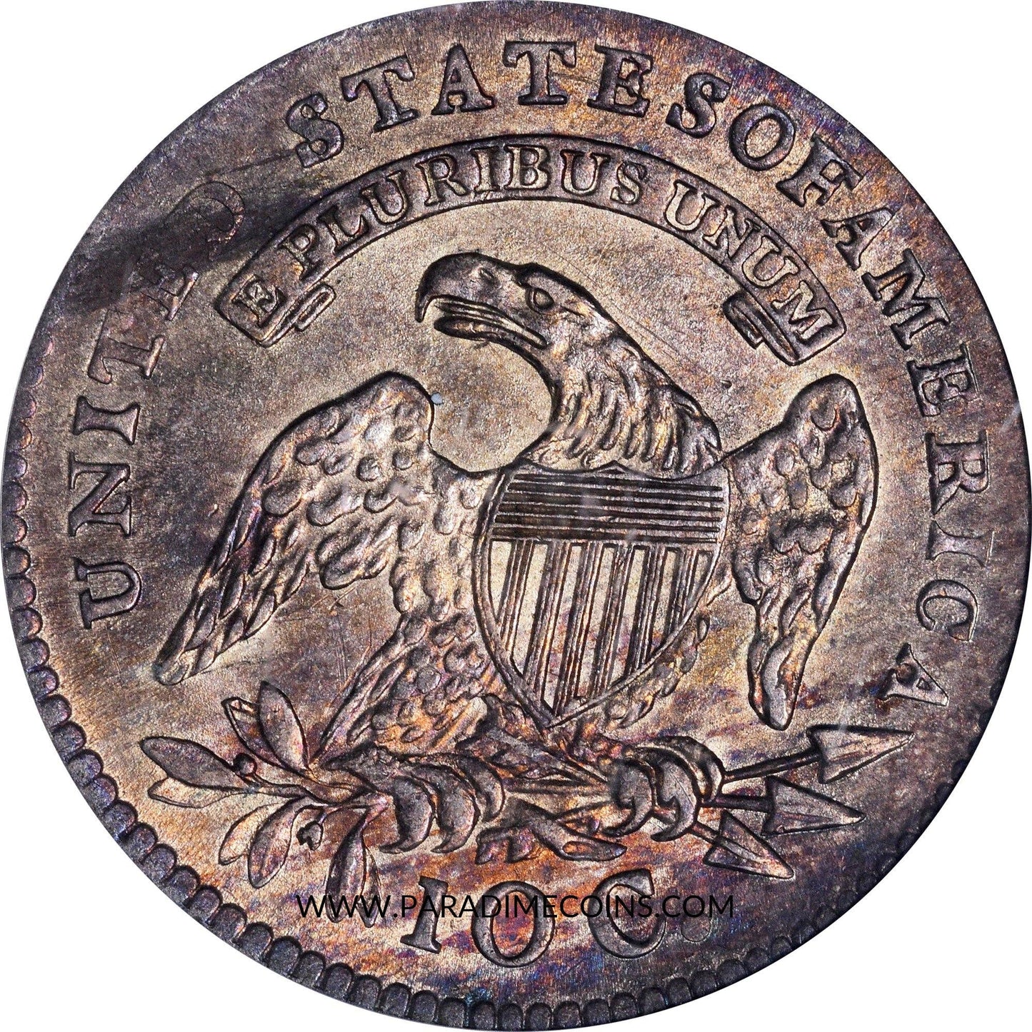 1820 10C STATESOF MS63 PCGS CAC - Paradime Coins | PCGS NGC CACG CAC Rare US Numismatic Coins For Sale