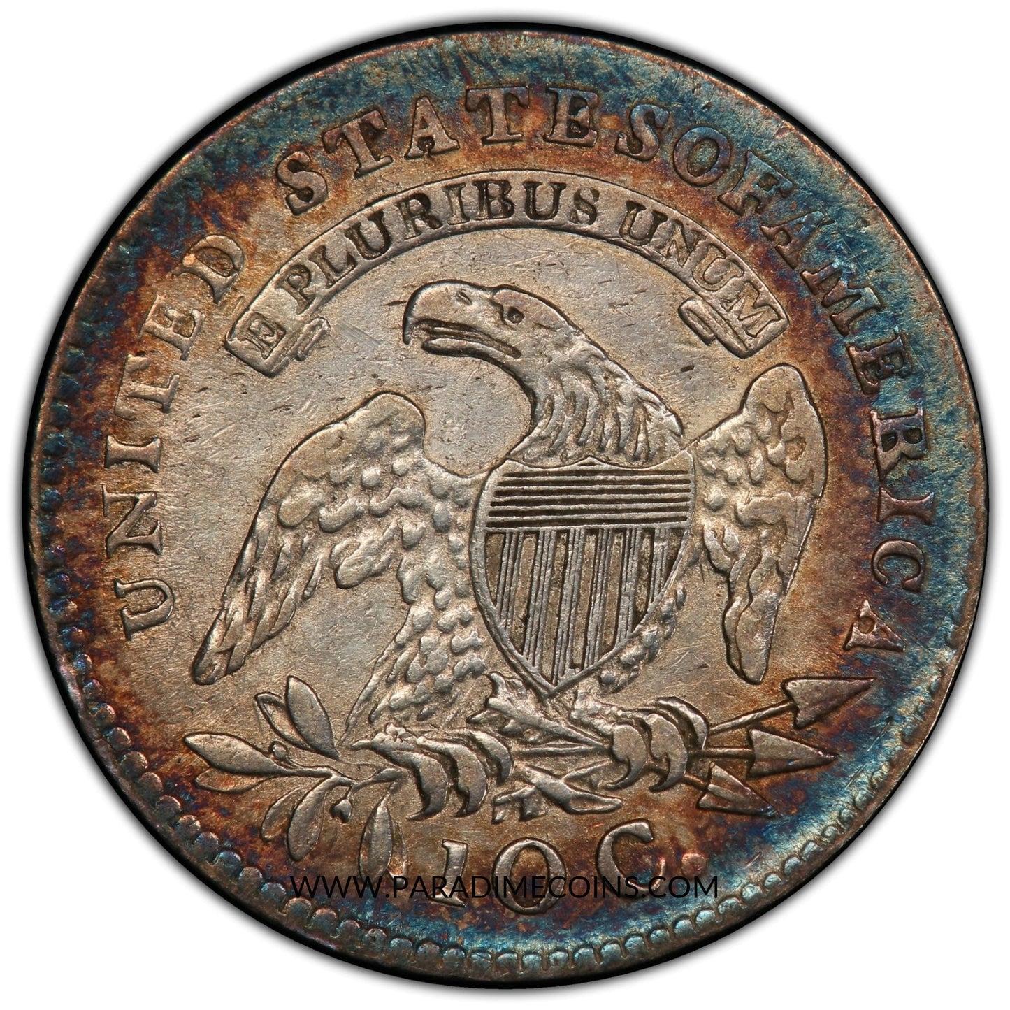 1820 10C STATESOF VF30 PCGS - Paradime Coins | PCGS NGC CACG CAC Rare US Numismatic Coins For Sale