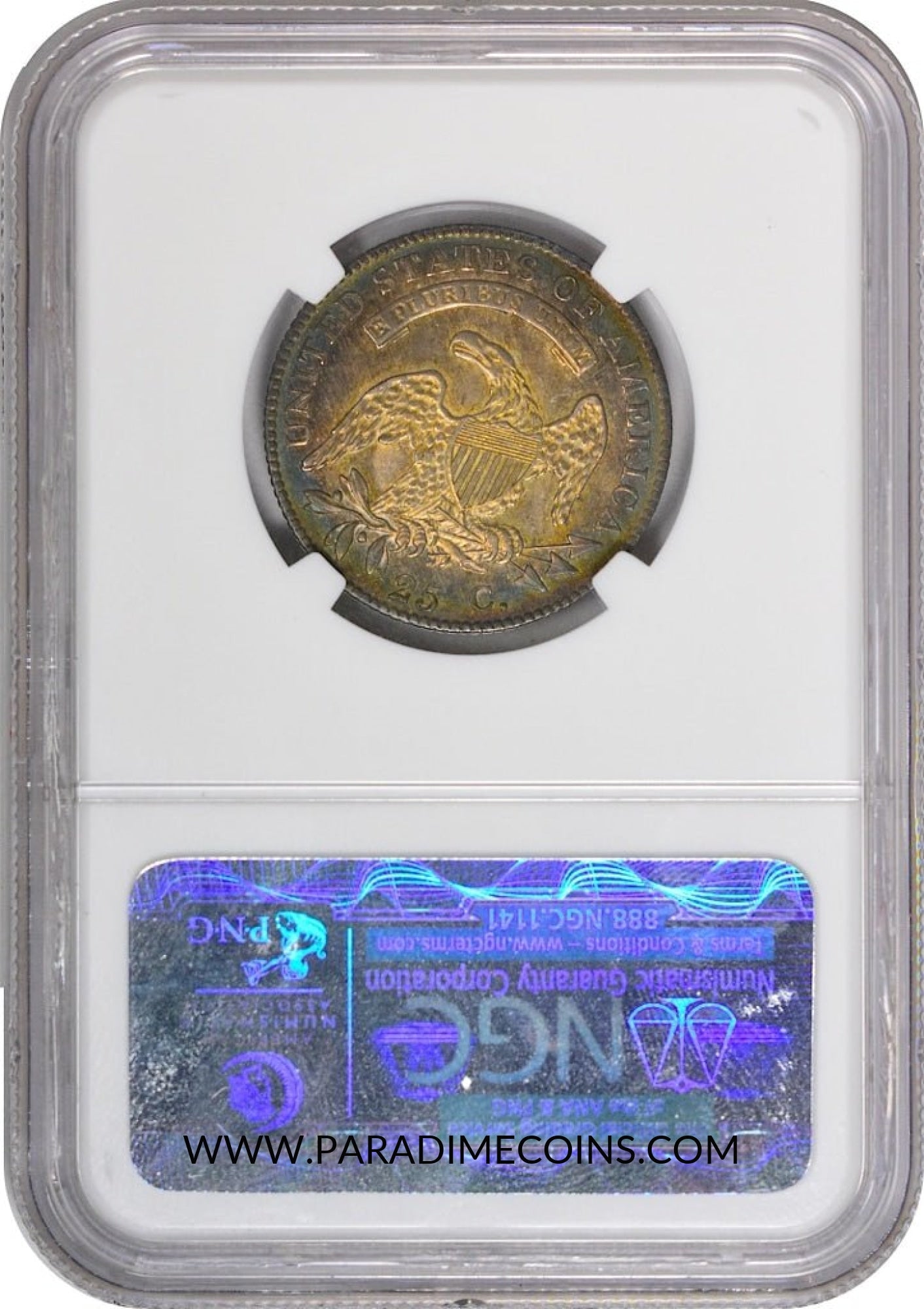 1820 25C MEDIUM 0 MS64 NGC CAC - Paradime Coins | PCGS NGC CACG CAC Rare US Numismatic Coins For Sale