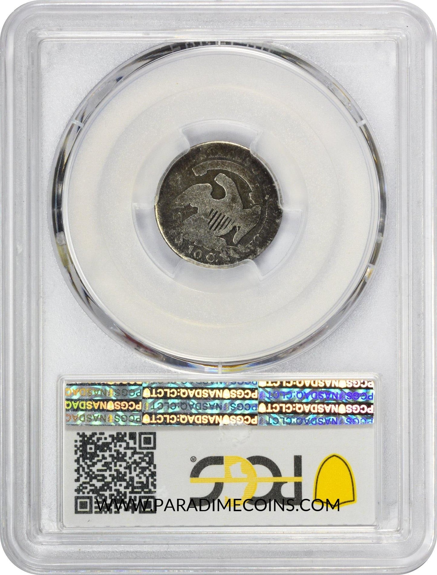 1829 10C CURL BASE 2 AG03 PCGS - Paradime Coins | PCGS NGC CACG CAC Rare US Numismatic Coins For Sale