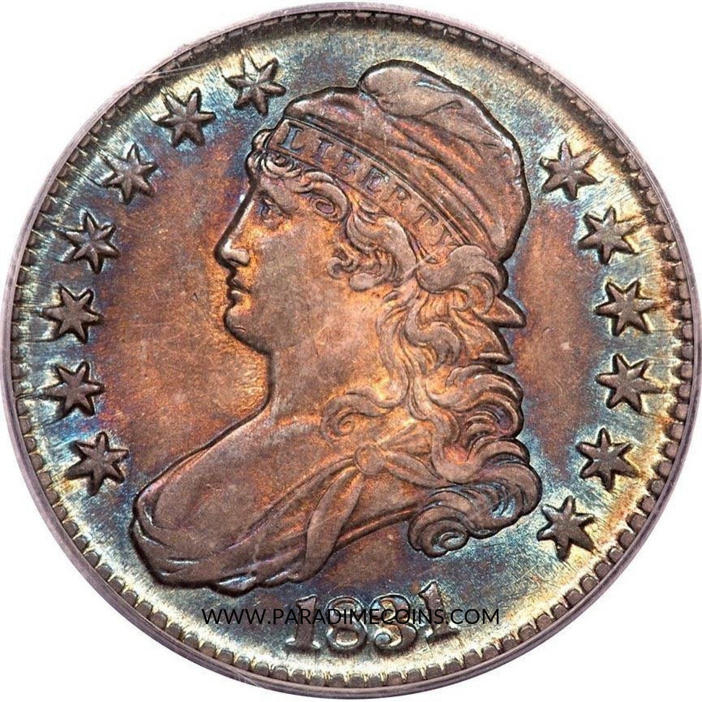 1831 50C AU53 PCGS GOLD CAC - Paradime Coins | PCGS NGC CACG CAC Rare US Numismatic Coins For Sale