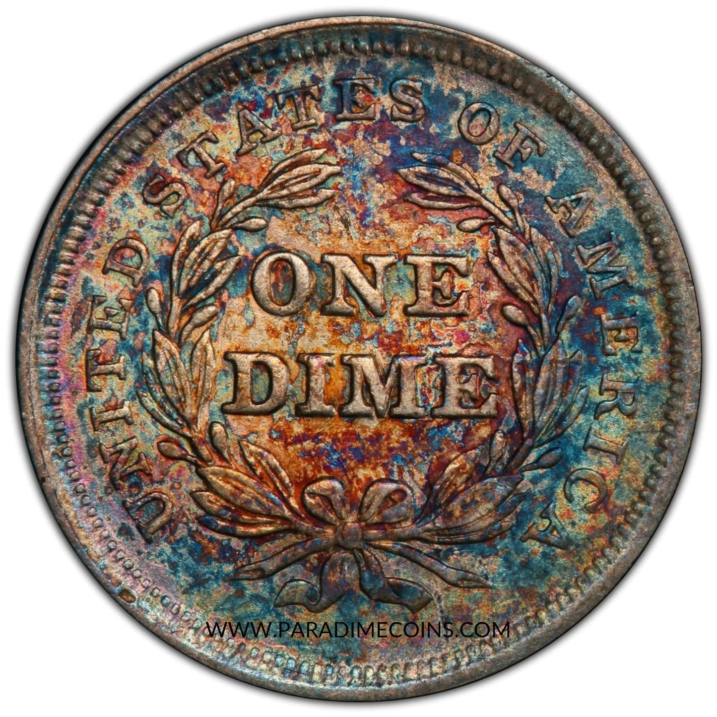 1838 10C NO DRAPERY LARGE STARS AU55 PCGS CAC - Paradime Coins | PCGS NGC CACG CAC Rare US Numismatic Coins For Sale