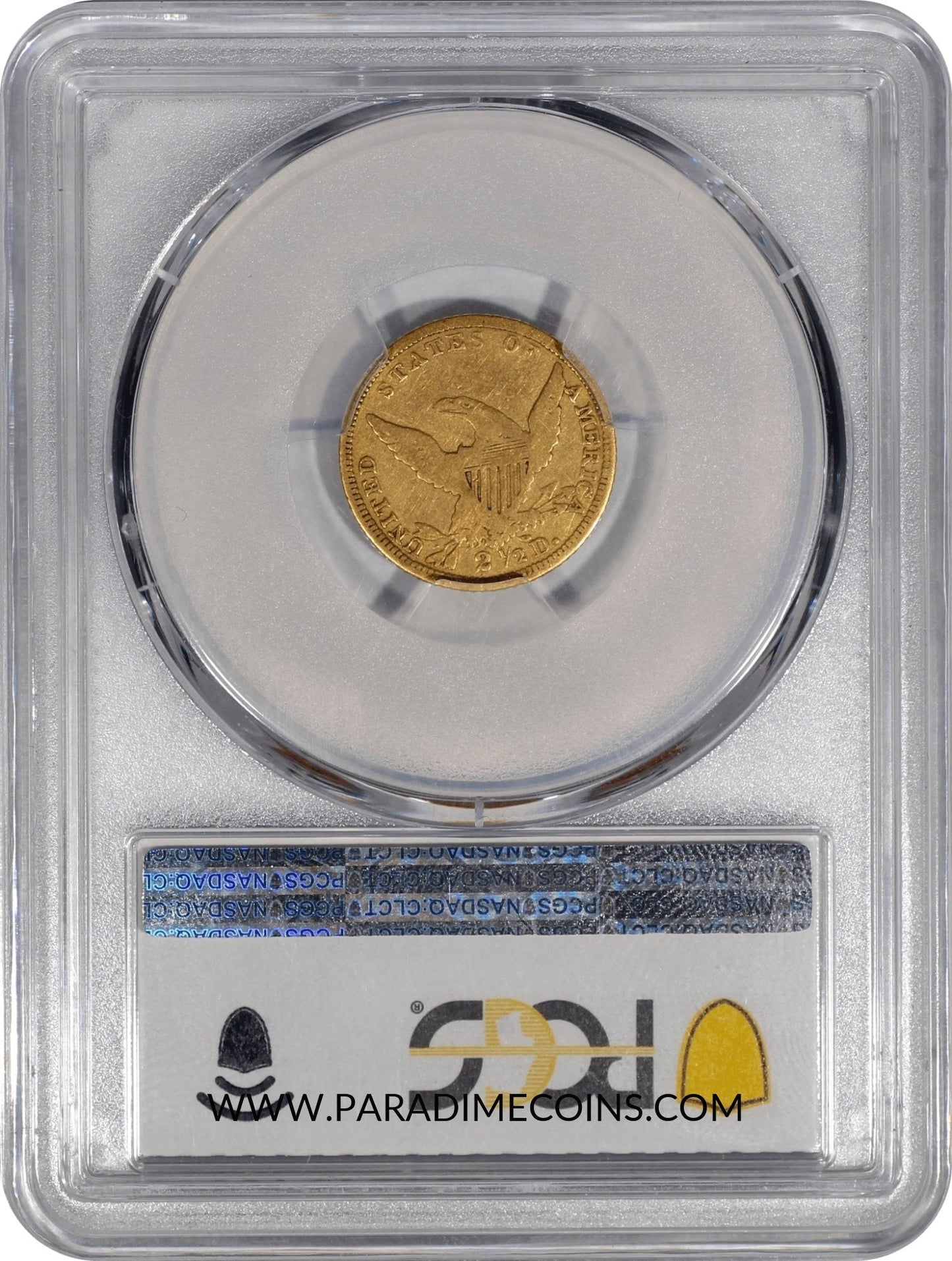 1838-C $2.5 F12 PCGS - Paradime Coins | PCGS NGC CACG CAC Rare US Numismatic Coins For Sale