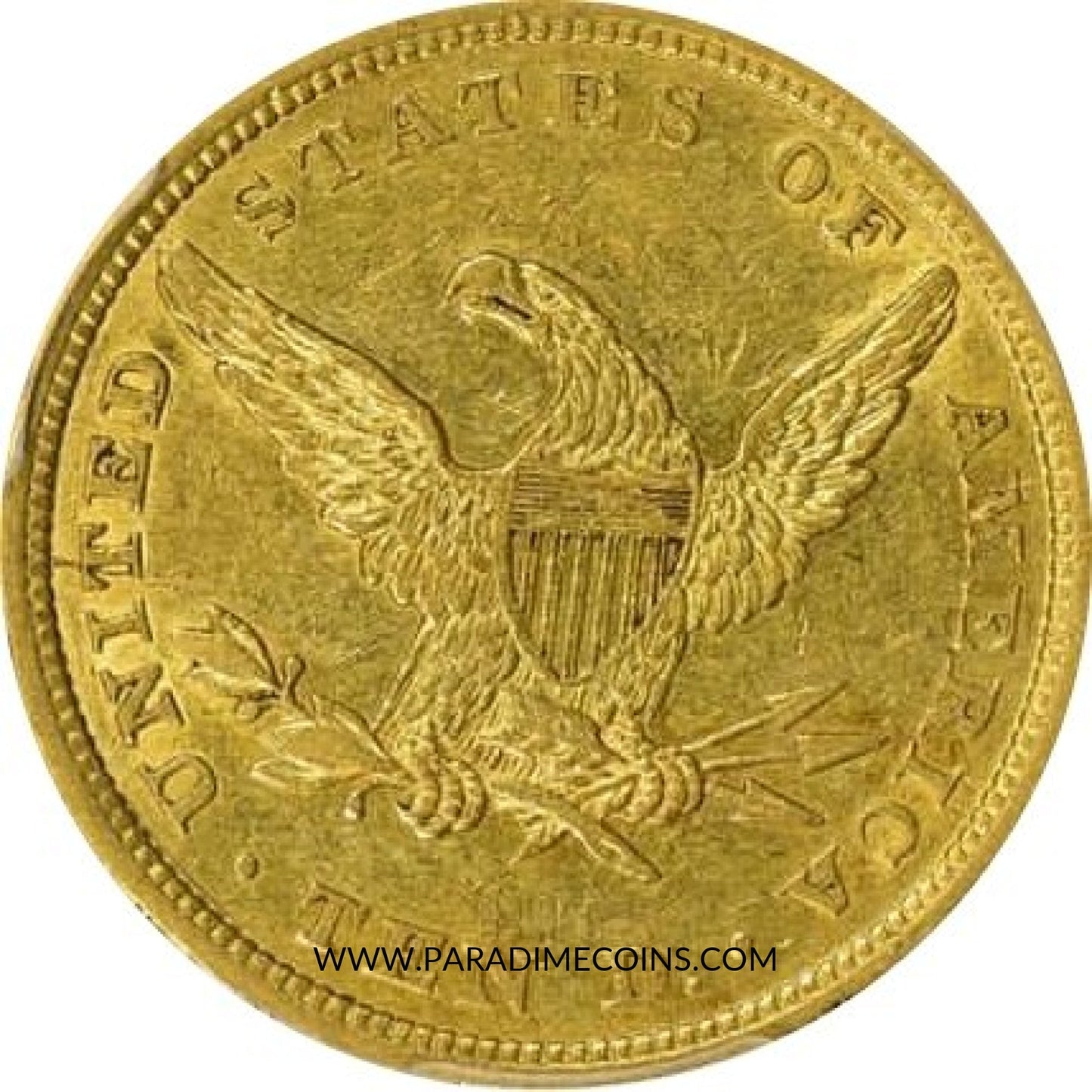 1839 $10 AU50 PCGS - Paradime Coins | PCGS NGC CACG CAC Rare US Numismatic Coins For Sale