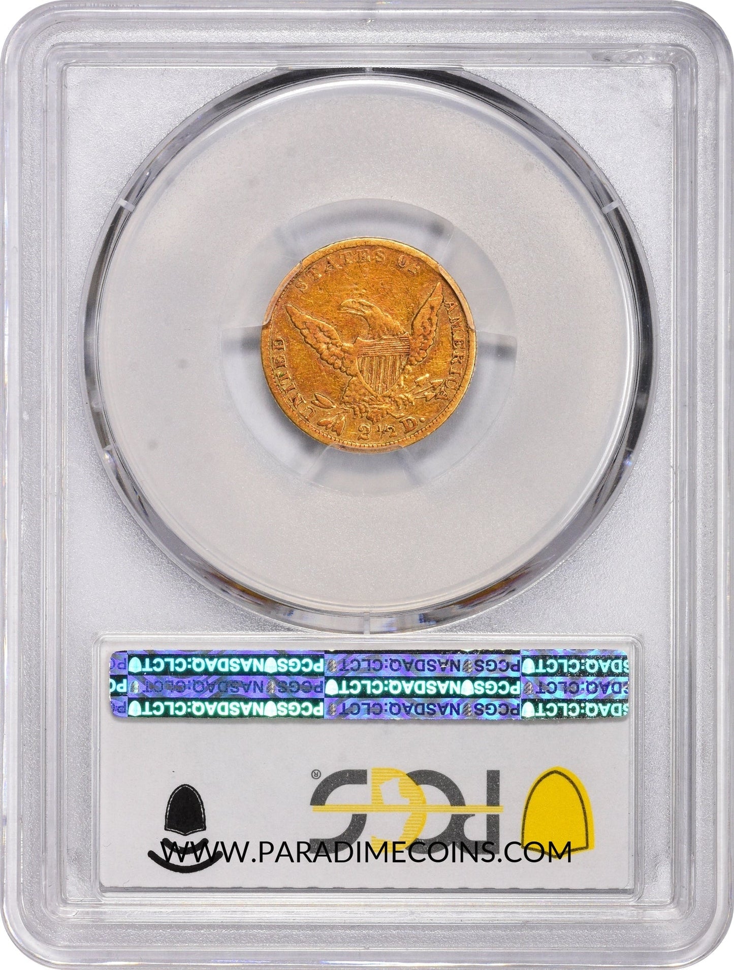1839 $2.5 VF35 PCGS - Paradime Coins | PCGS NGC CACG CAC Rare US Numismatic Coins For Sale