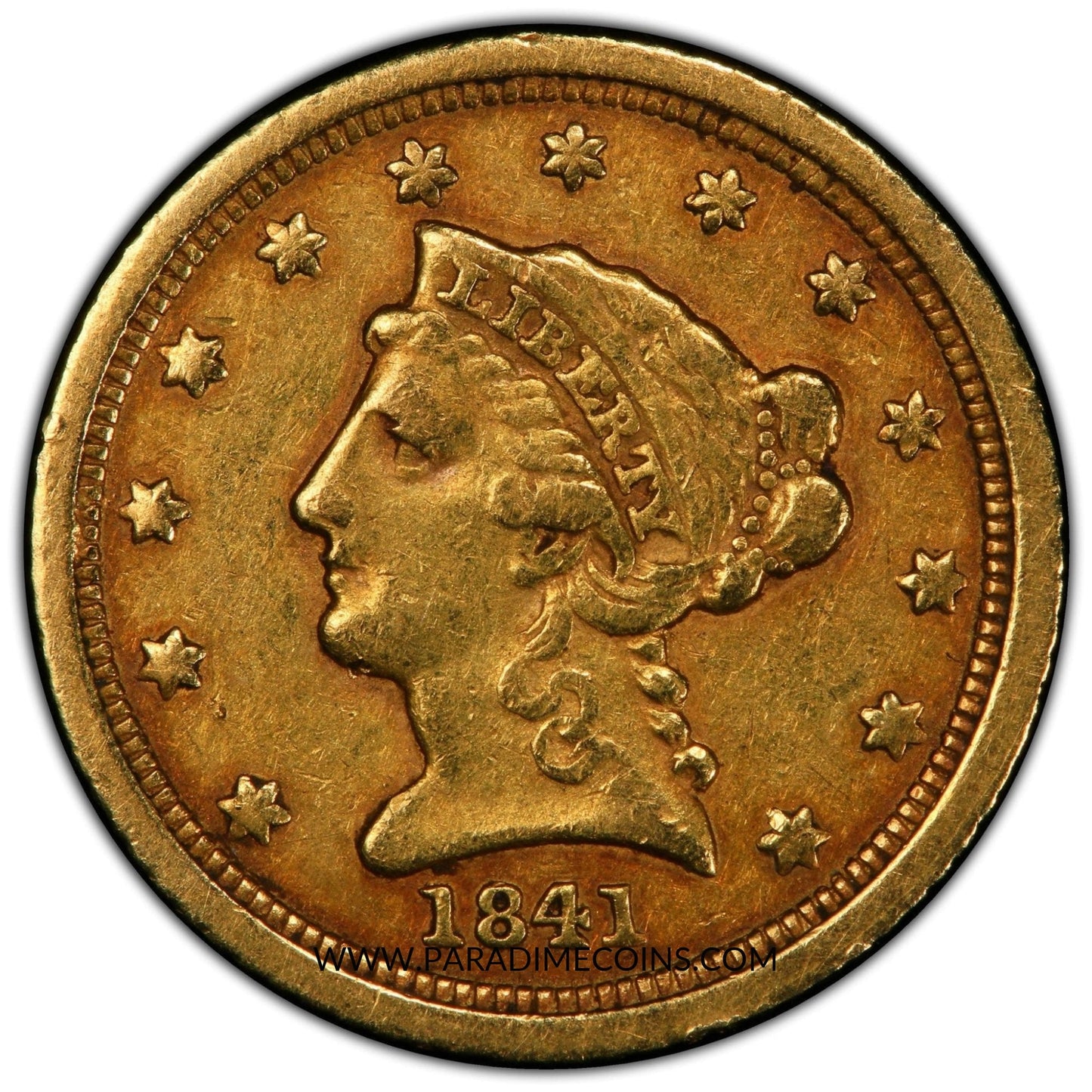 1841-C $2.5 VF35 PCGS CAC - Paradime Coins | PCGS NGC CACG CAC Rare US Numismatic Coins For Sale