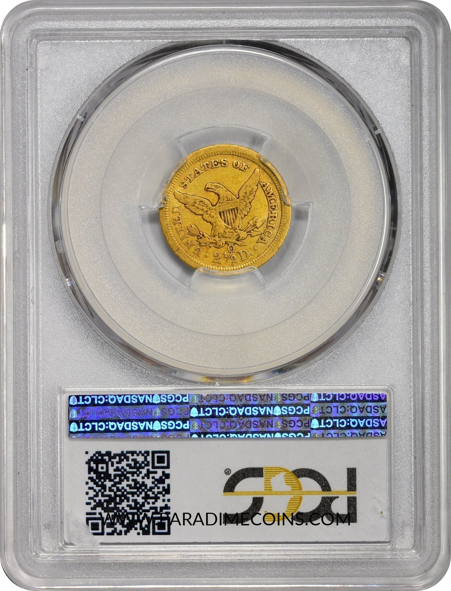 1845-O $2.5 VF35 PCGS CAC - Paradime Coins | PCGS NGC CACG CAC Rare US Numismatic Coins For Sale