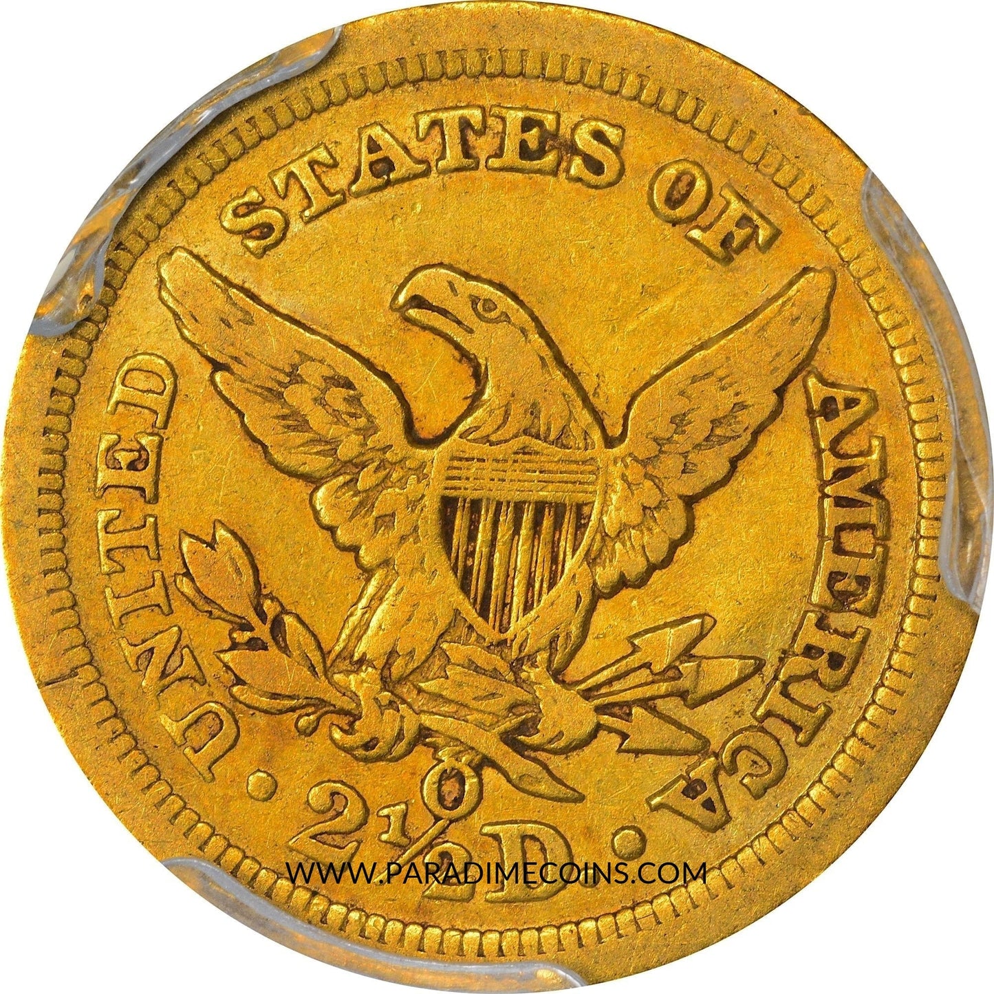 1845-O $2.5 VF35 PCGS CAC - Paradime Coins | PCGS NGC CACG CAC Rare US Numismatic Coins For Sale