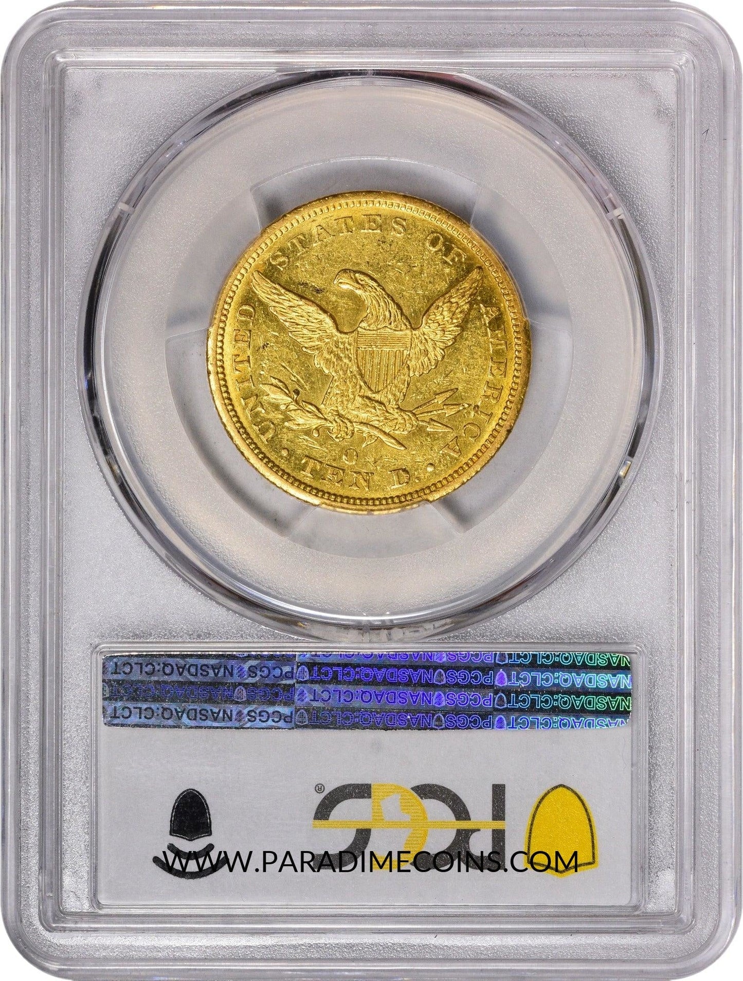1846/'5'-O $10 AU55 PCGS - Paradime Coins | PCGS NGC CACG CAC Rare US Numismatic Coins For Sale