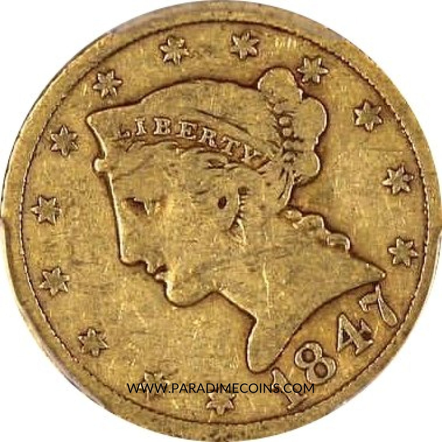 1847 $5 VG10 PCGS CAC - Paradime Coins | PCGS NGC CACG CAC Rare US Numismatic Coins For Sale