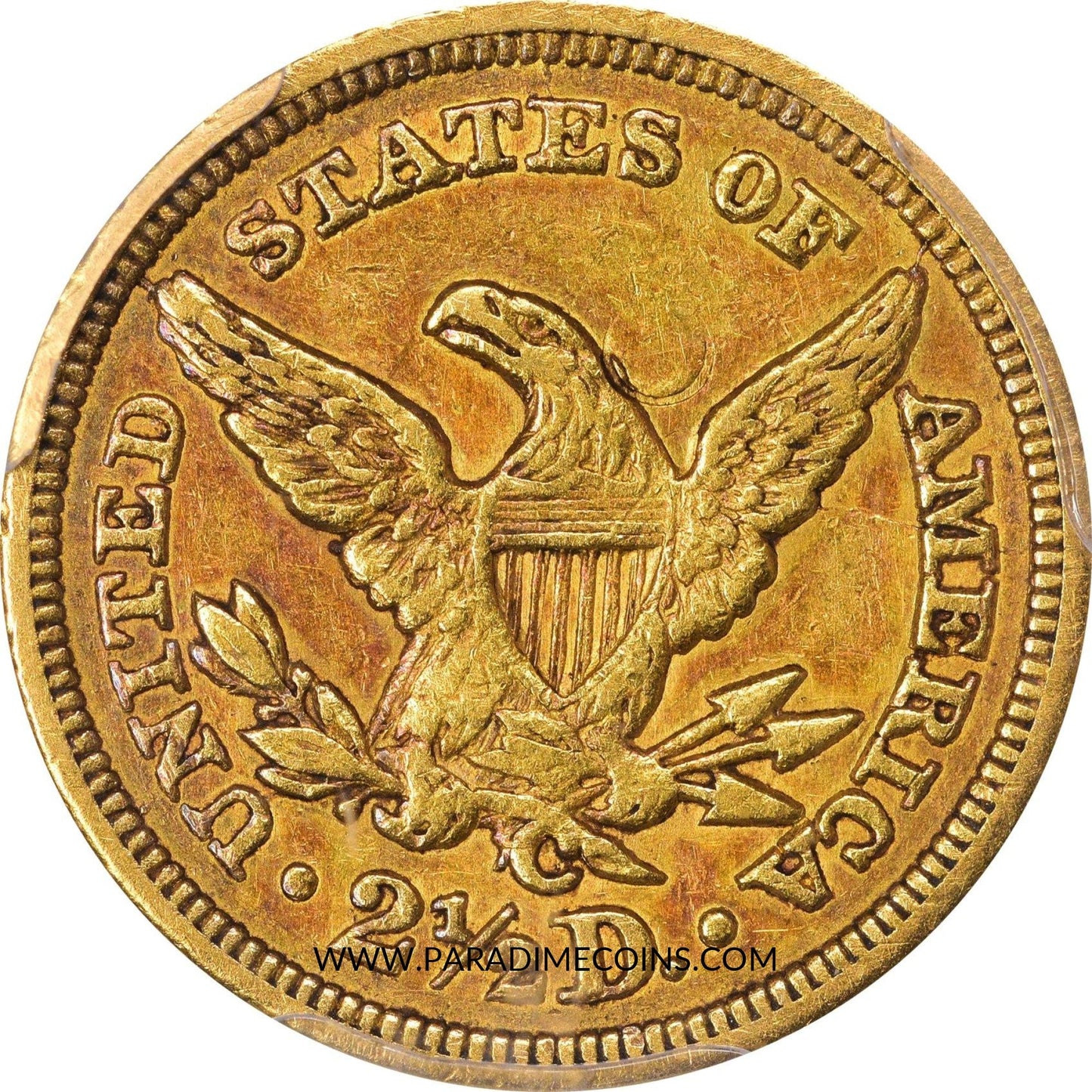 1848-C $2.5 XF40 PCGS CAC - Paradime Coins | PCGS NGC CACG CAC Rare US Numismatic Coins For Sale