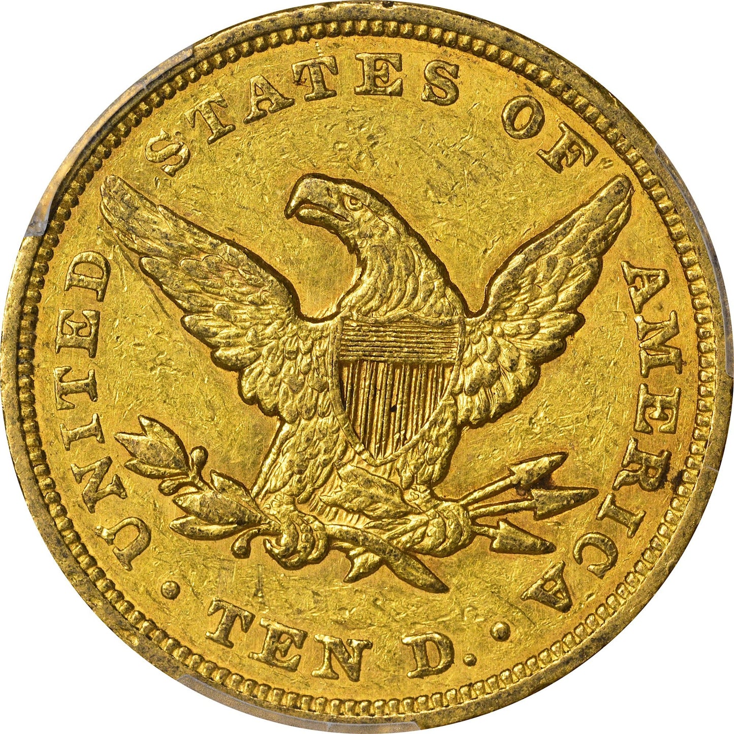 1849 $10 AU53 PCGS - Paradime Coins | PCGS NGC CACG CAC Rare US Numismatic Coins For Sale