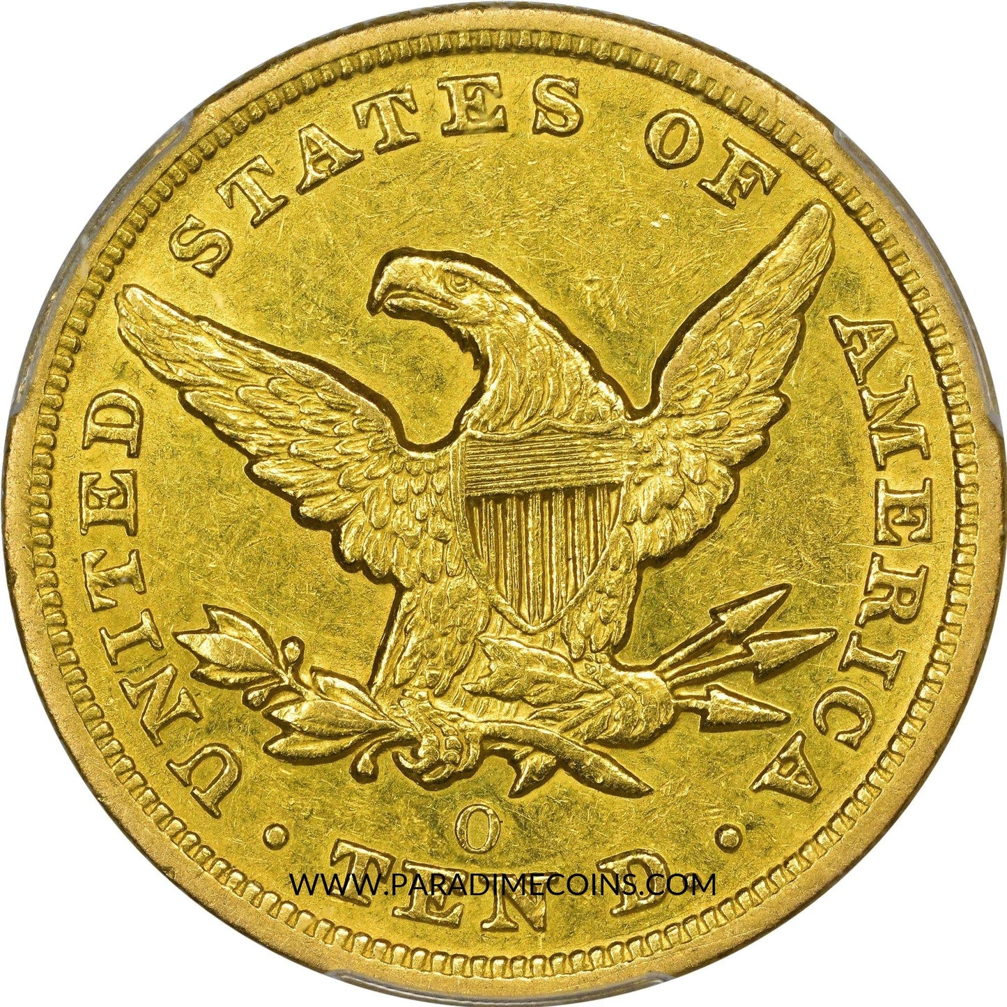 1850-O $10 AU50 PCGS - Paradime Coins | PCGS NGC CACG CAC Rare US Numismatic Coins For Sale