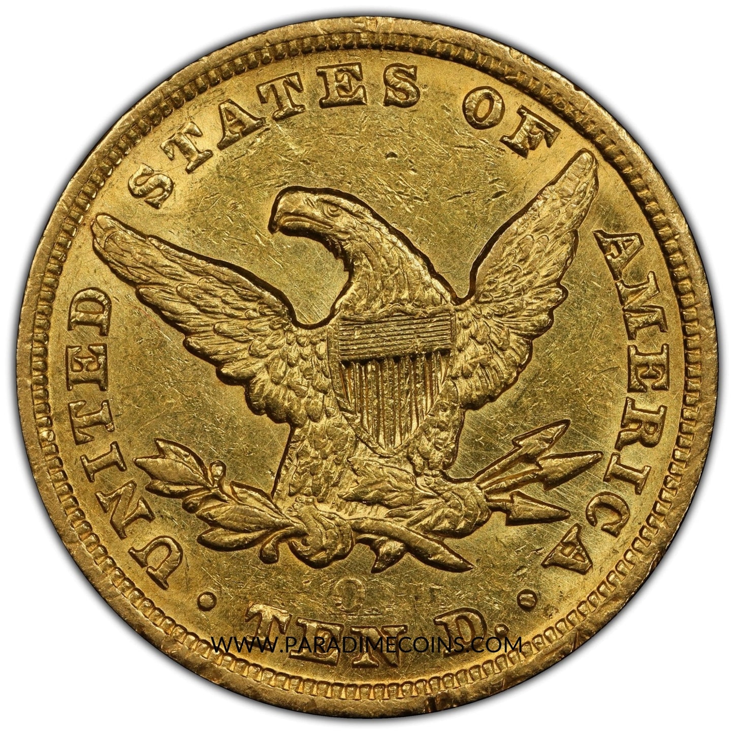 1850-O $10 AU55 PCGS - Paradime Coins | PCGS NGC CACG CAC Rare US Numismatic Coins For Sale
