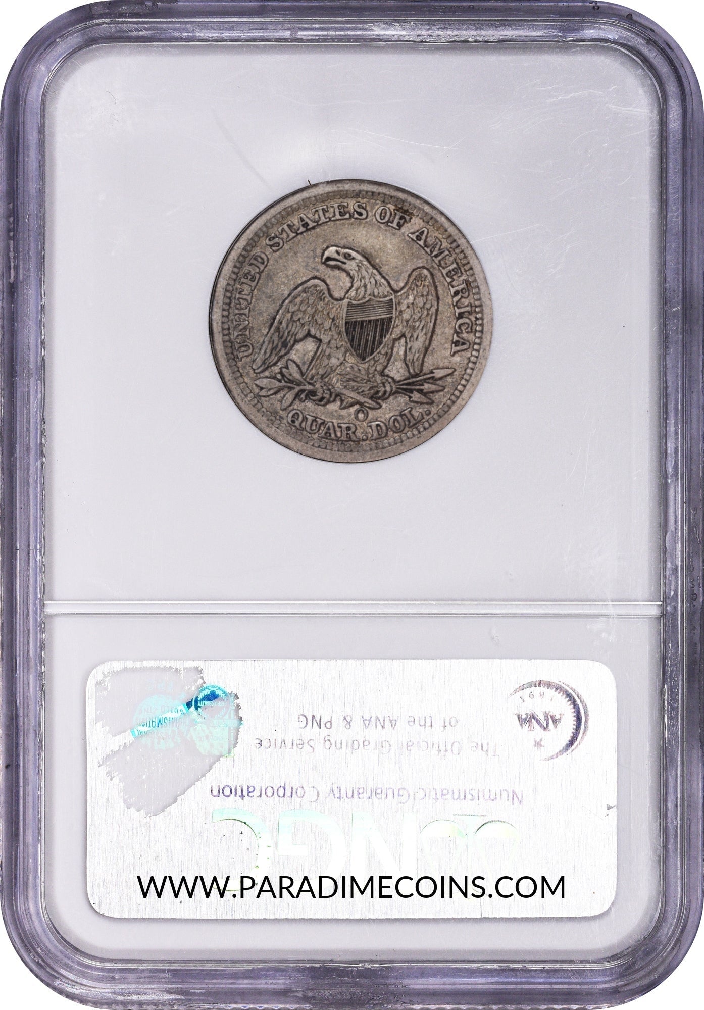 1850-O 25C VF35 NGC CAC - Paradime Coins | PCGS NGC CACG CAC Rare US Numismatic Coins For Sale