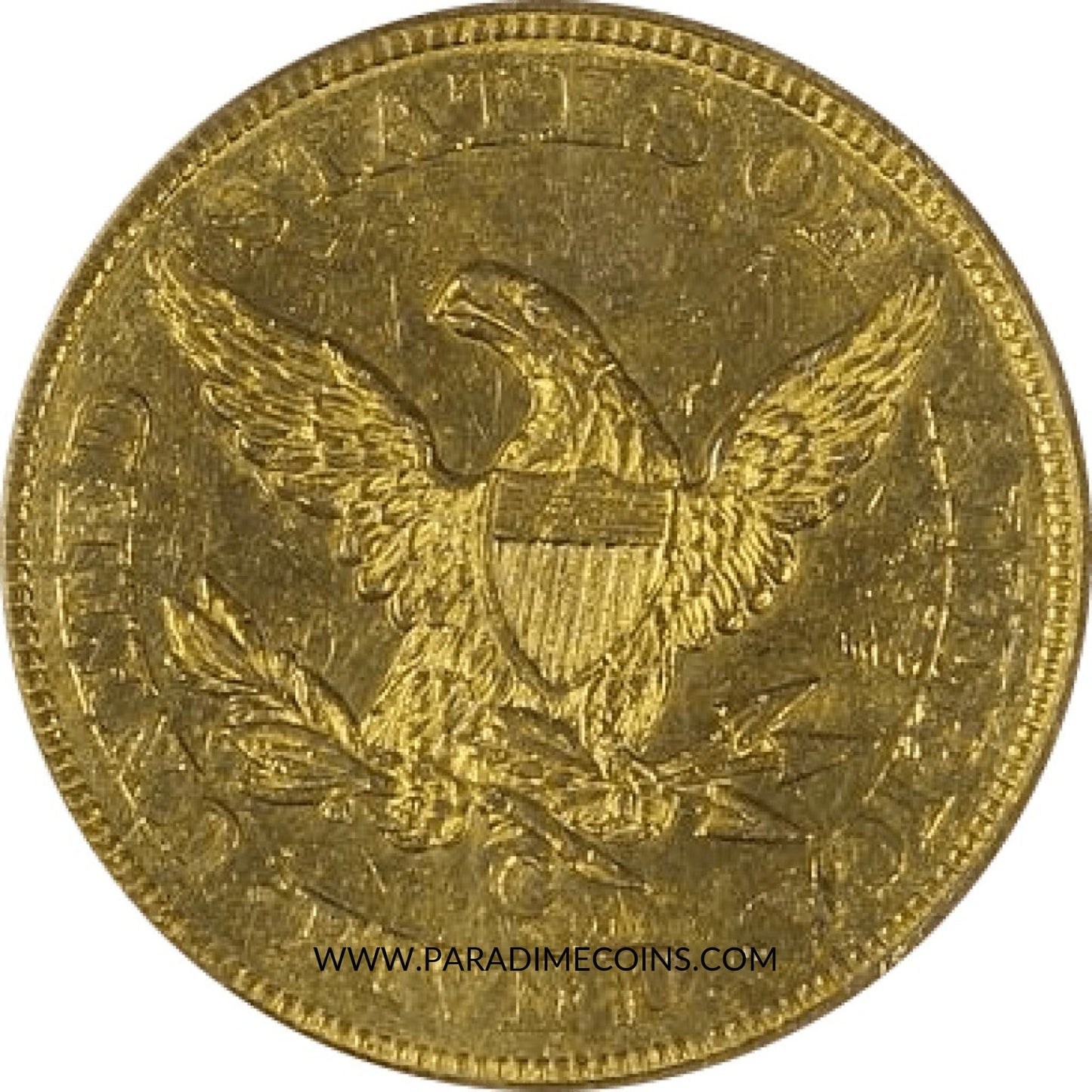 1851-C $5 AU58 PCGS - Paradime Coins | PCGS NGC CACG CAC Rare US Numismatic Coins For Sale