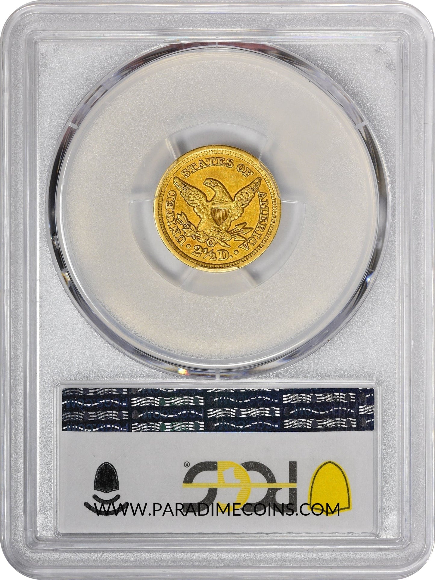 1852-O $2.5 AU58 PCGS CAC - Paradime Coins | PCGS NGC CACG CAC Rare US Numismatic Coins For Sale