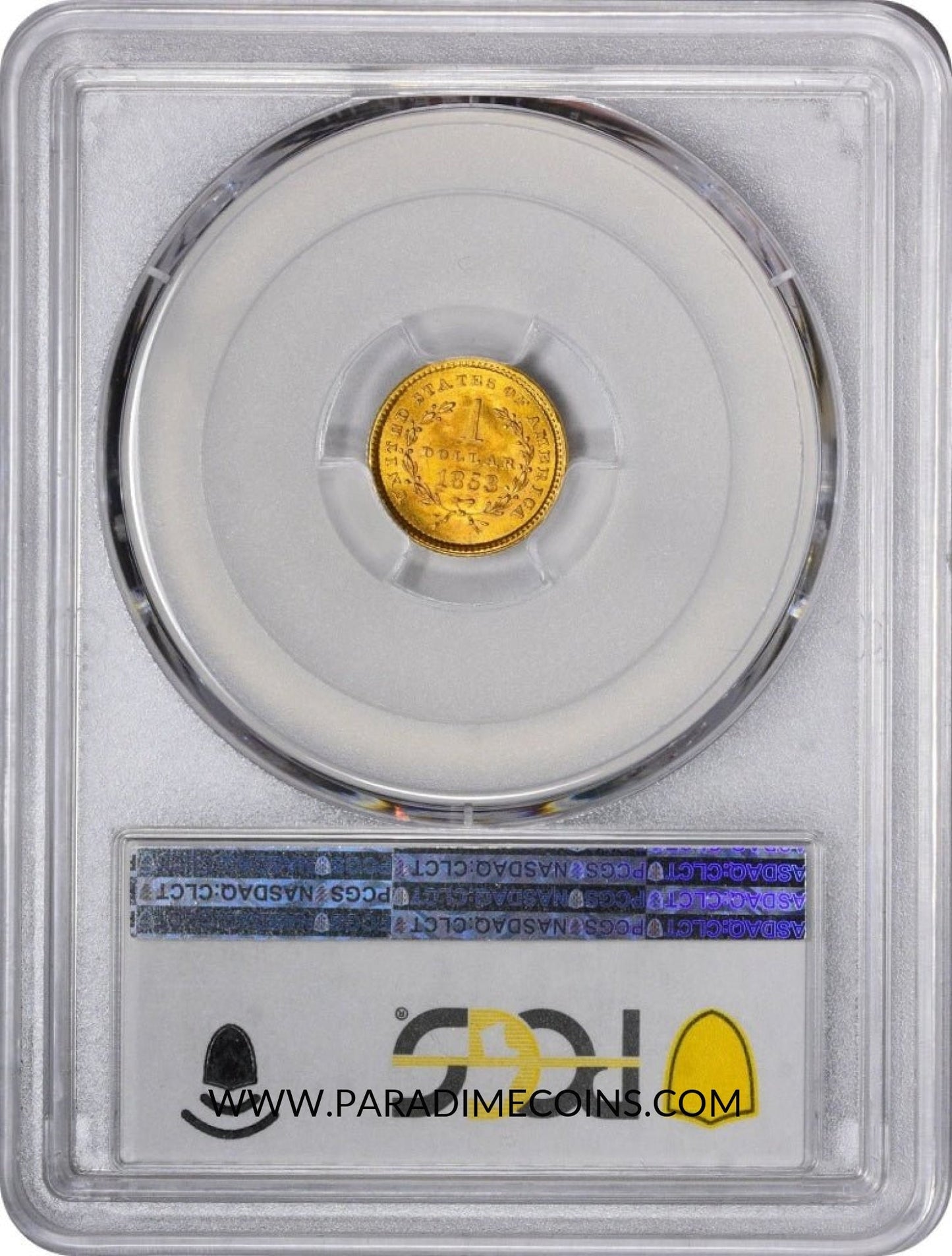 1853 G$1 MS66 PCGS CAC - Paradime Coins | PCGS NGC CACG CAC Rare US Numismatic Coins For Sale