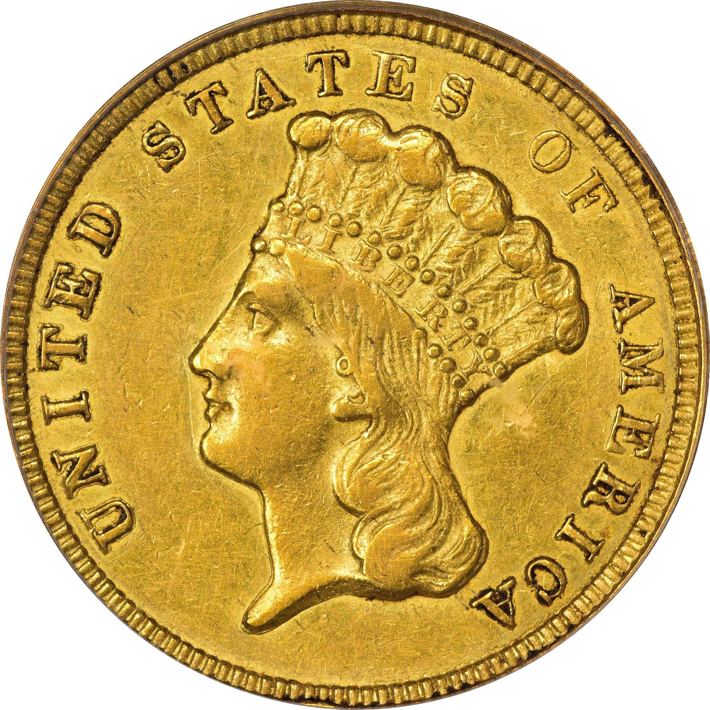 1854-O $3 AU50 PCGS CAC - Paradime Coins | PCGS NGC CACG CAC Rare US Numismatic Coins For Sale