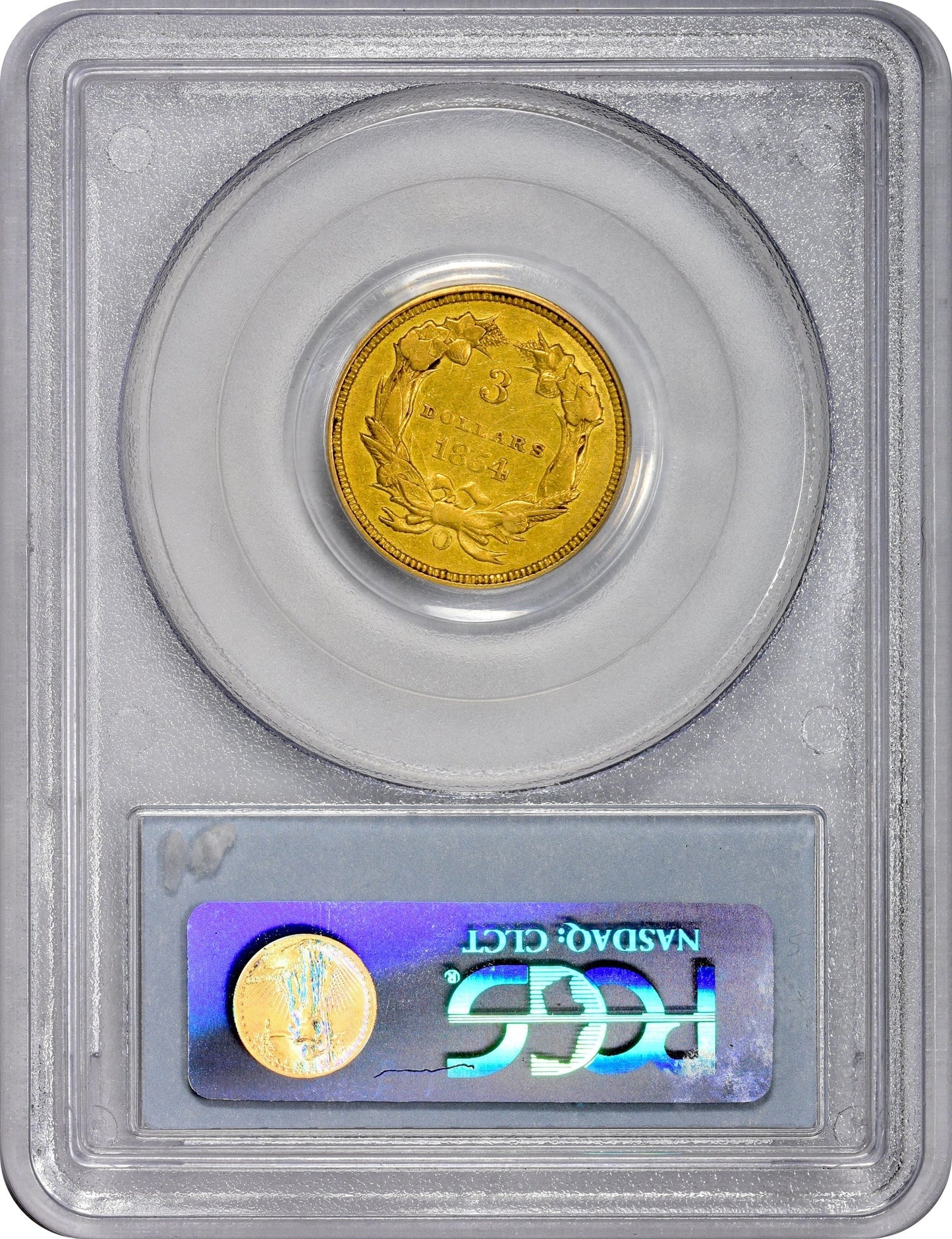 1854-O $3 AU50 PCGS CAC - Paradime Coins | PCGS NGC CACG CAC Rare US Numismatic Coins For Sale