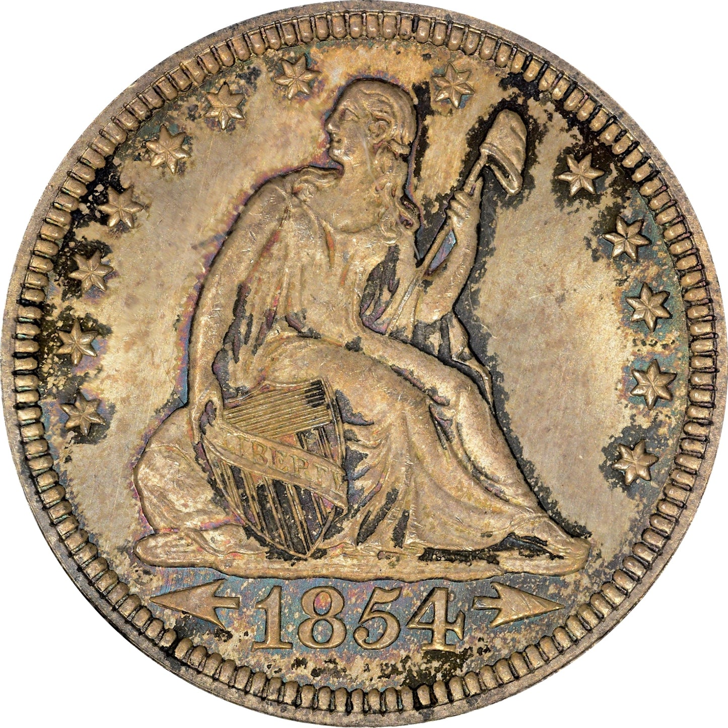 1854 25C ARROWS MS66 NGC - Paradime Coins | PCGS NGC CACG CAC Rare US Numismatic Coins For Sale