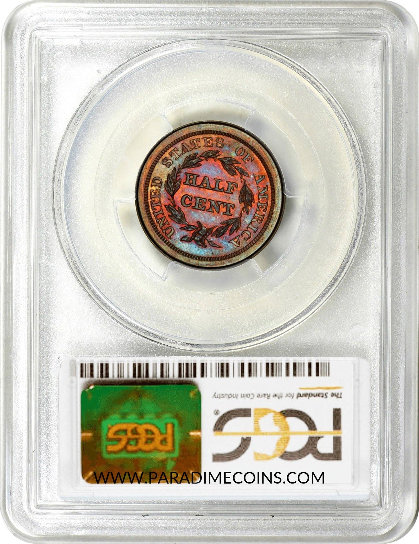 1856 1/2C PR66 RB PCGS CAC - Paradime Coins | PCGS NGC CACG CAC Rare US Numismatic Coins For Sale
