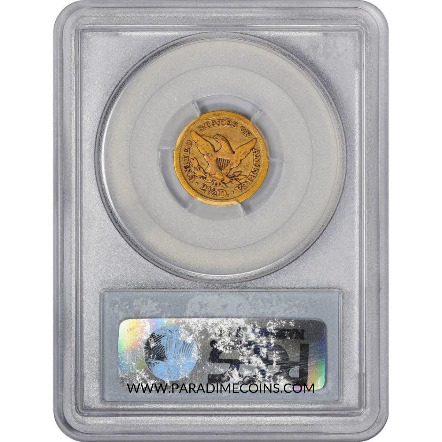 1856-D $2.5 VG10 PCGS CAC - Paradime Coins | PCGS NGC CACG CAC Rare US Numismatic Coins For Sale