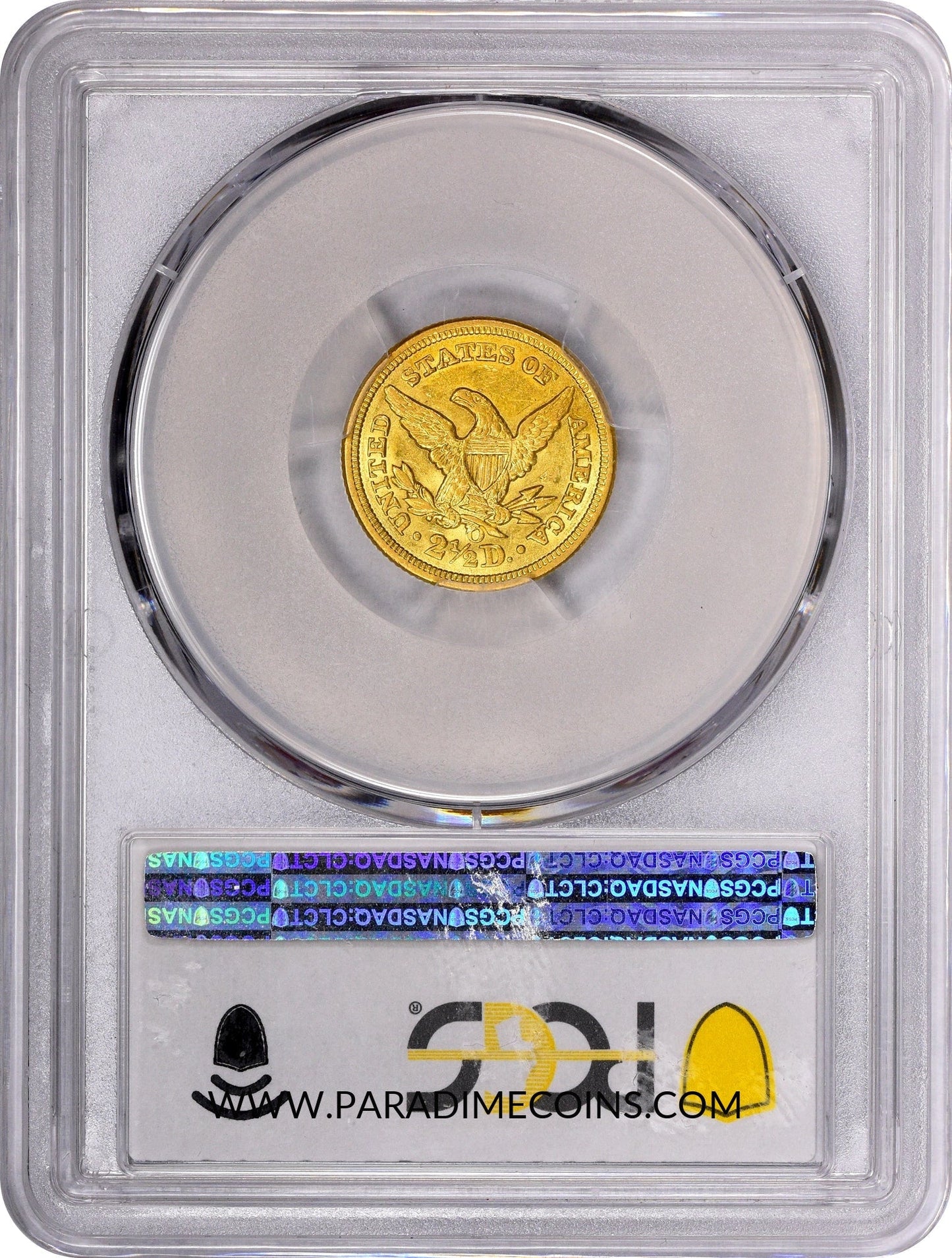 1856-O $2.5 AU58 PCGS CAC - Paradime Coins | PCGS NGC CACG CAC Rare US Numismatic Coins For Sale
