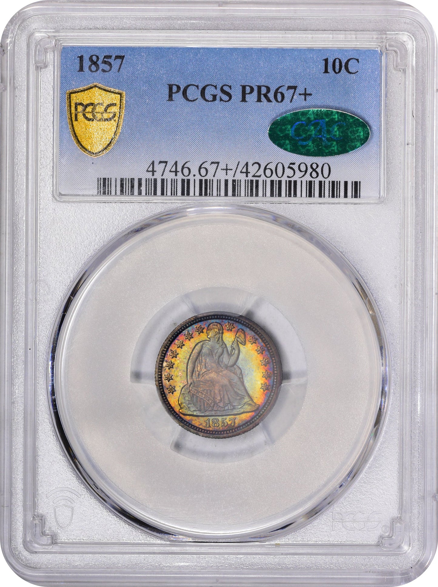 1857 10C PR67+ PCGS CAC - Paradime Coins | PCGS NGC CACG CAC Rare US Numismatic Coins For Sale