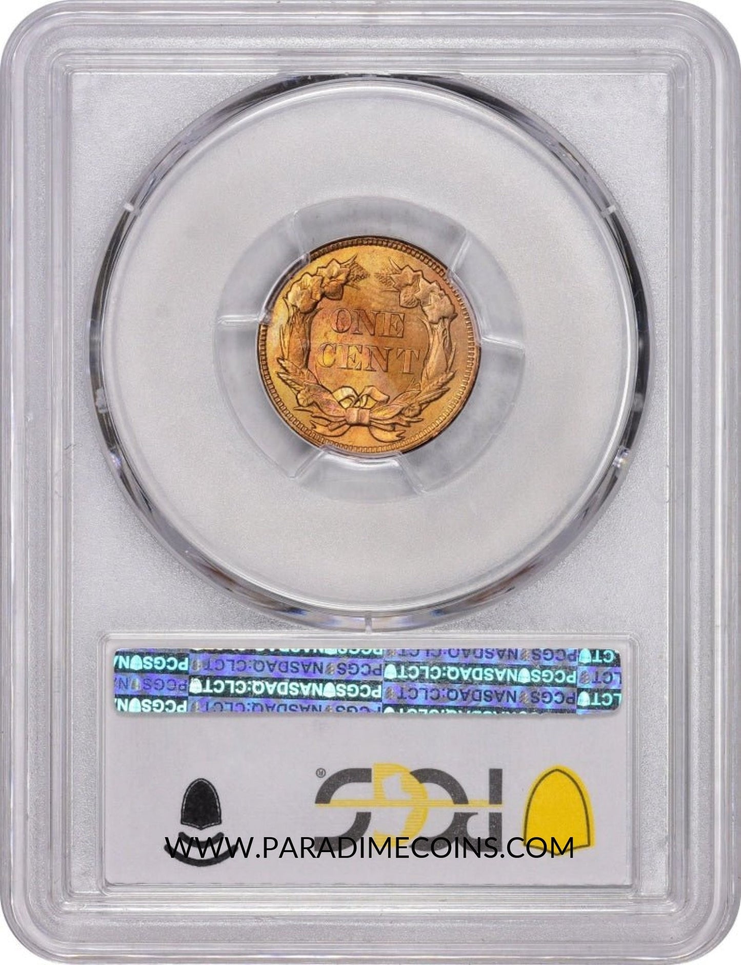 1857 1C Obv Die Clash 50C MS65 PCGS CAC EEPS - Paradime Coins | PCGS NGC CACG CAC Rare US Numismatic Coins For Sale