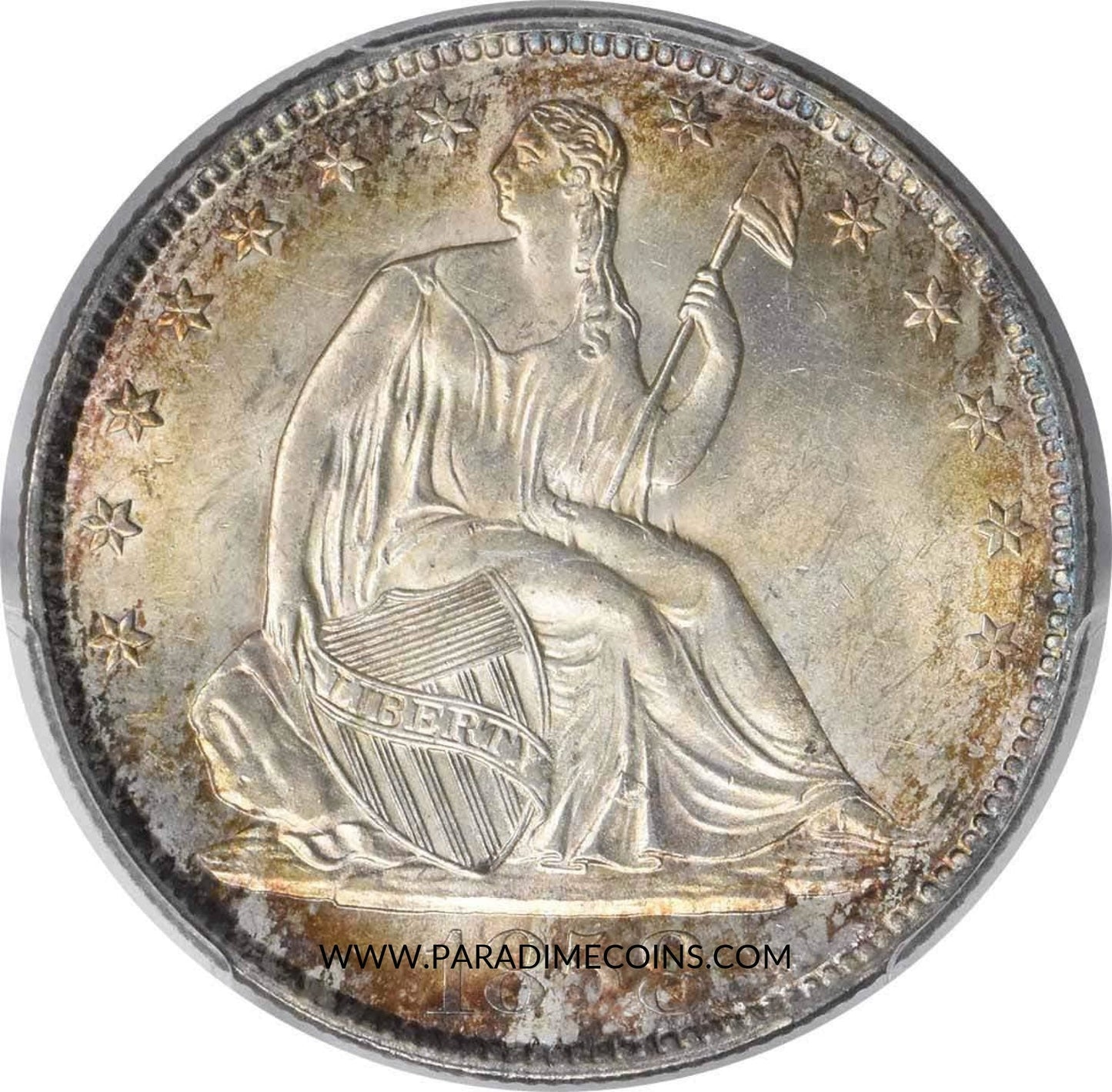 1858-O 50C MS63 PCGS CAC - Paradime Coins | PCGS NGC CACG CAC Rare US Numismatic Coins For Sale