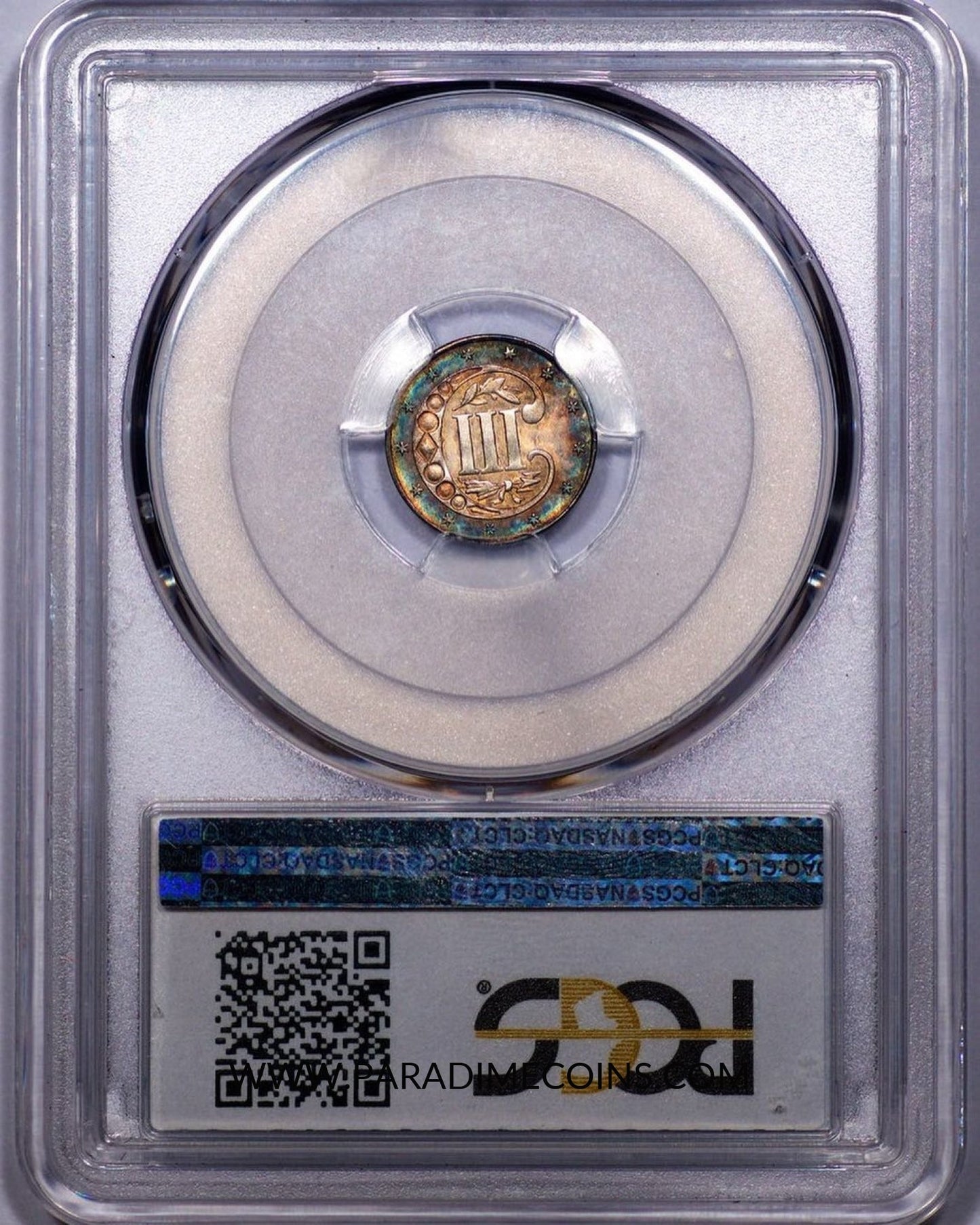 1859 3CS MS66 PCGS - Paradime Coins | PCGS NGC CACG CAC Rare US Numismatic Coins For Sale