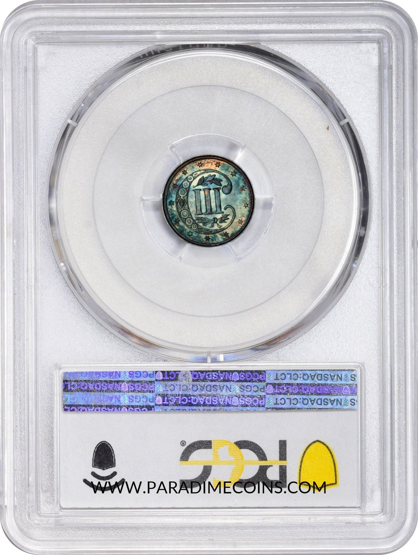 1859 3CS PR63 PCGS - Paradime Coins | PCGS NGC CACG CAC Rare US Numismatic Coins For Sale