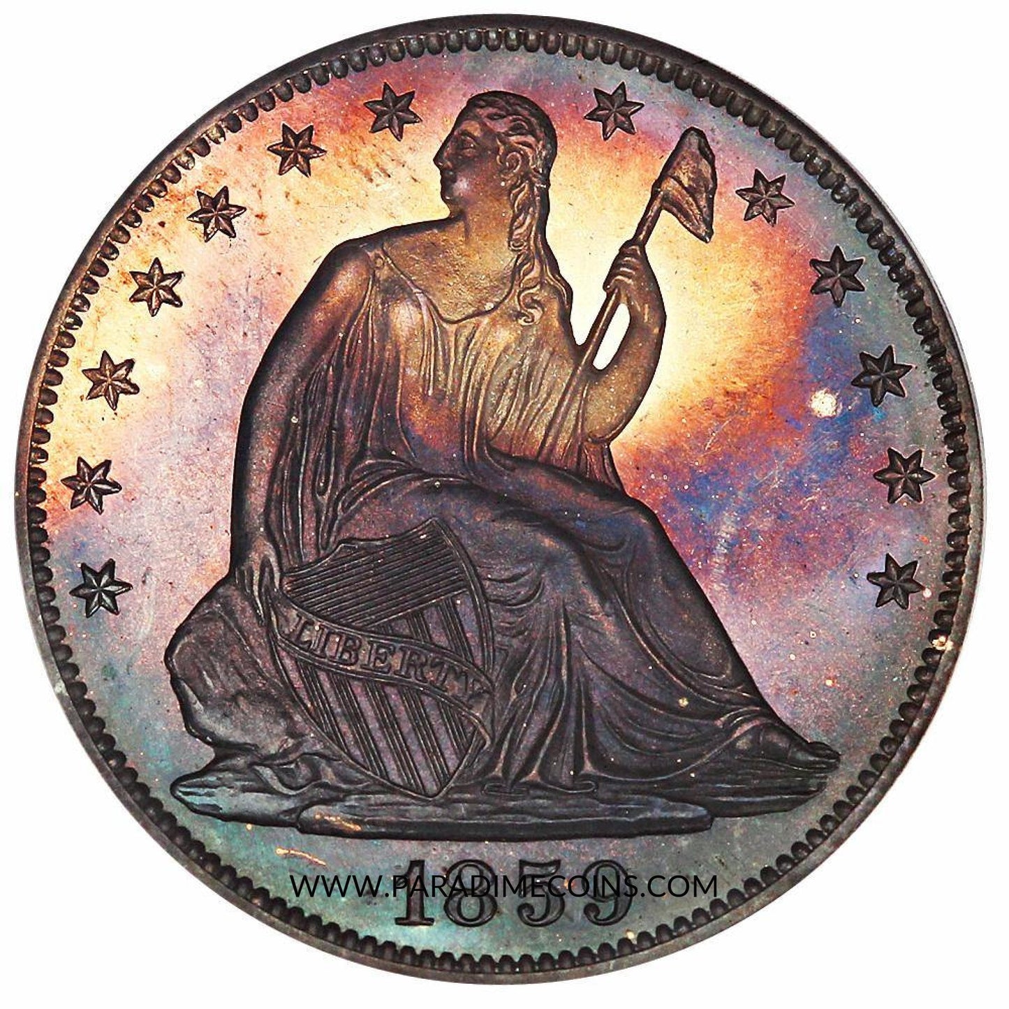 1859 50C PR66 CAM PCGS CAC - Paradime Coins | PCGS NGC CACG CAC Rare US Numismatic Coins For Sale
