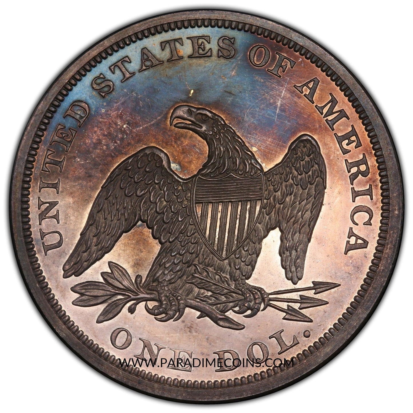 1860 $1 PR64+ CAMEO PCGS CAC - Paradime Coins | PCGS NGC CACG CAC Rare US Numismatic Coins For Sale