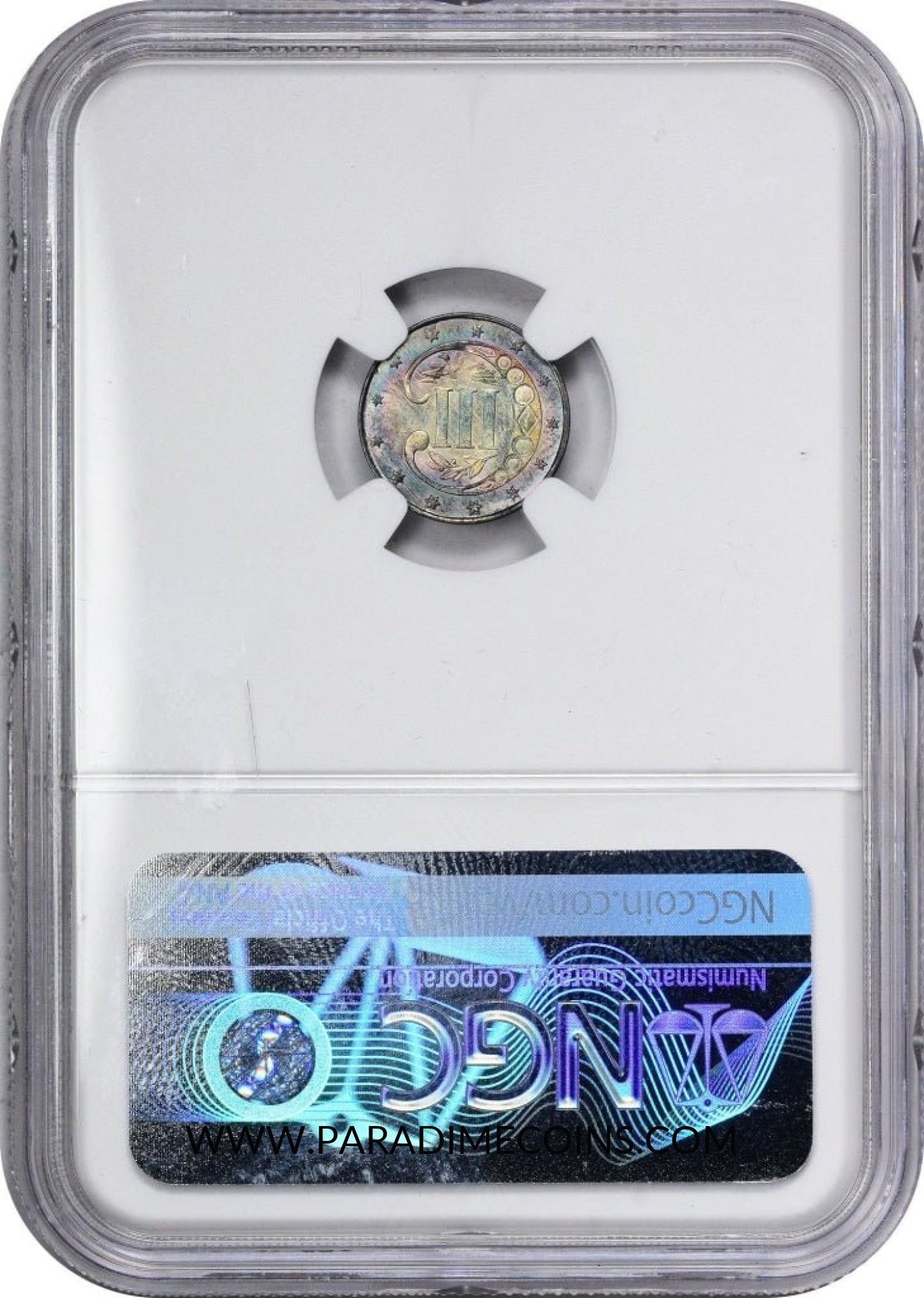 1861 3CS MS67 NGC CAC - Paradime Coins | PCGS NGC CACG CAC Rare US Numismatic Coins For Sale