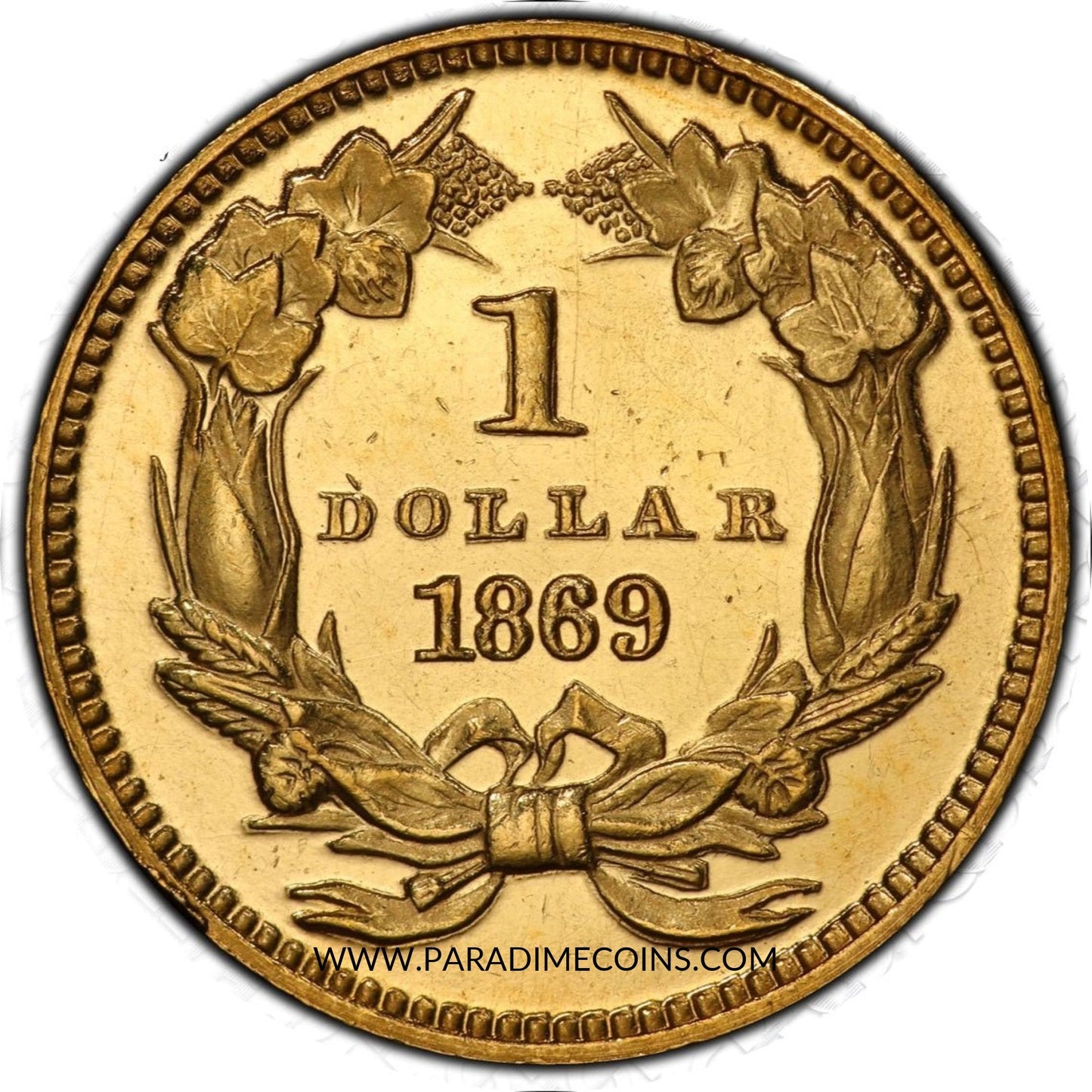 1869 G$1 PR63 PCGS - Paradime Coins | PCGS NGC CACG CAC Rare US Numismatic Coins For Sale