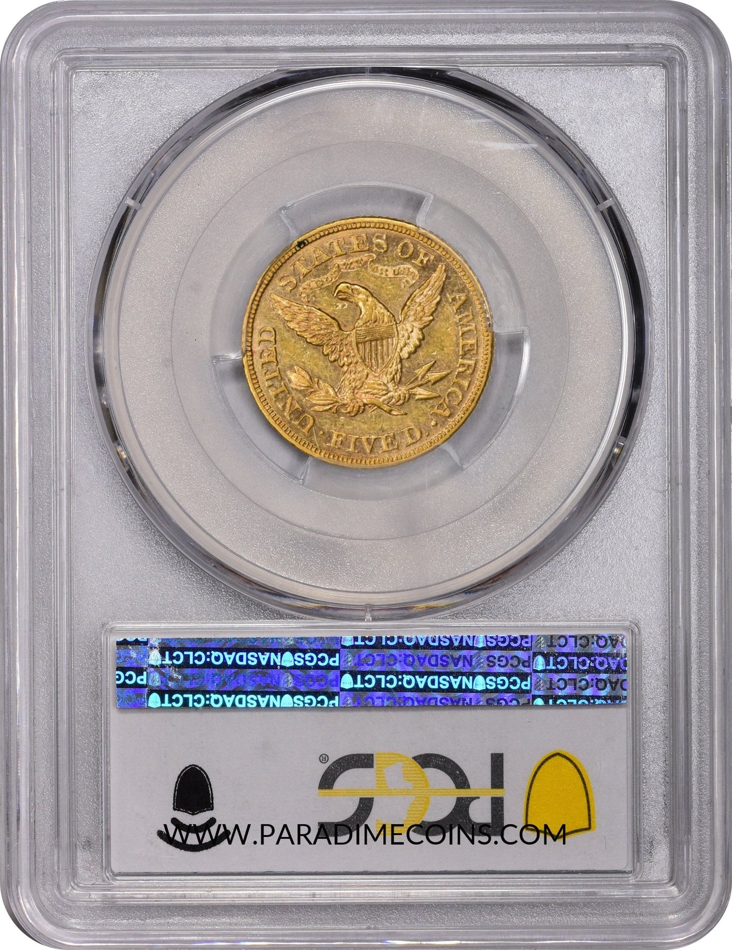 1871 $5 AU58+ PCGS - Paradime Coins | PCGS NGC CACG CAC Rare US Numismatic Coins For Sale