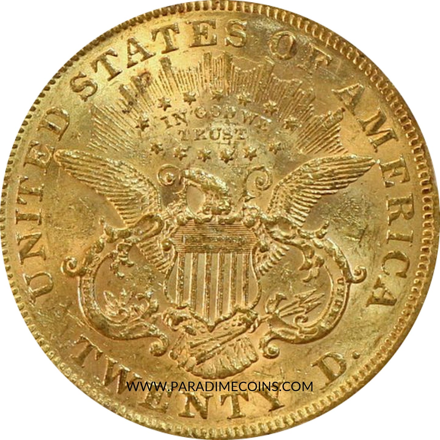 1873 $20 AU58 PCGS CAC - Paradime Coins | PCGS NGC CACG CAC Rare US Numismatic Coins For Sale