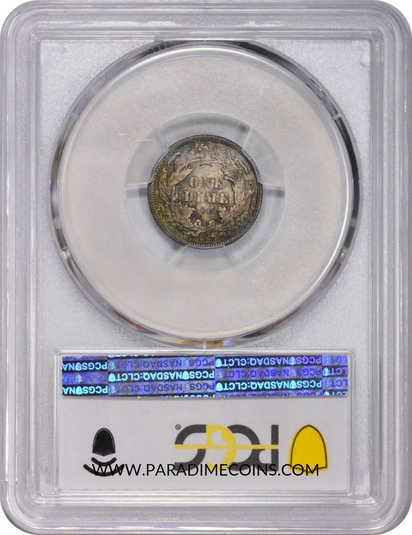 1875-CC 10C MM ABOVE BOW MS65 PCGS CAC - Paradime Coins | PCGS NGC CACG CAC Rare US Numismatic Coins For Sale