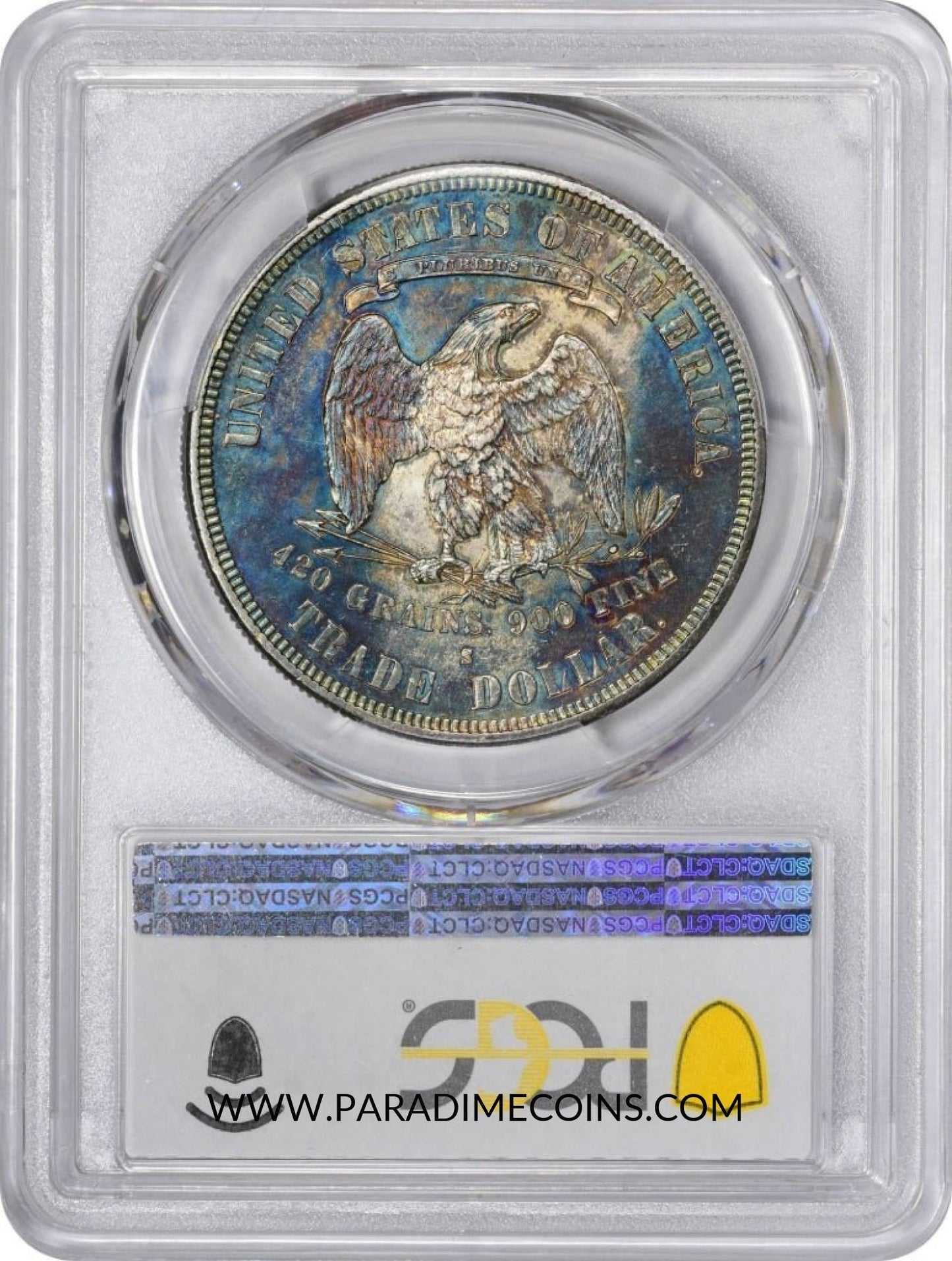 1877-S T$1 MS61 PCGS - Paradime Coins | PCGS NGC CACG CAC Rare US Numismatic Coins For Sale
