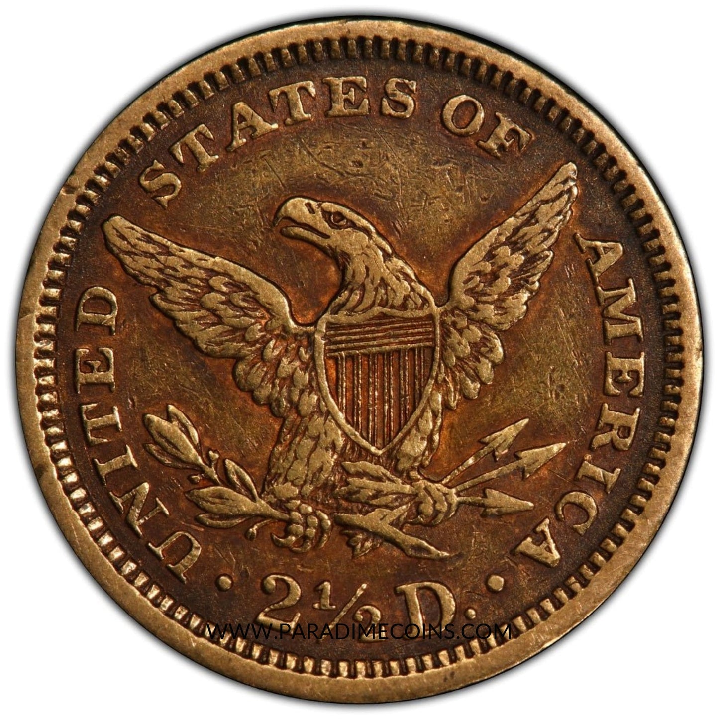 1878 $2.5 VF35 PCGS OGH 2.0 CAC - Paradime Coins | PCGS NGC CACG CAC Rare US Numismatic Coins For Sale