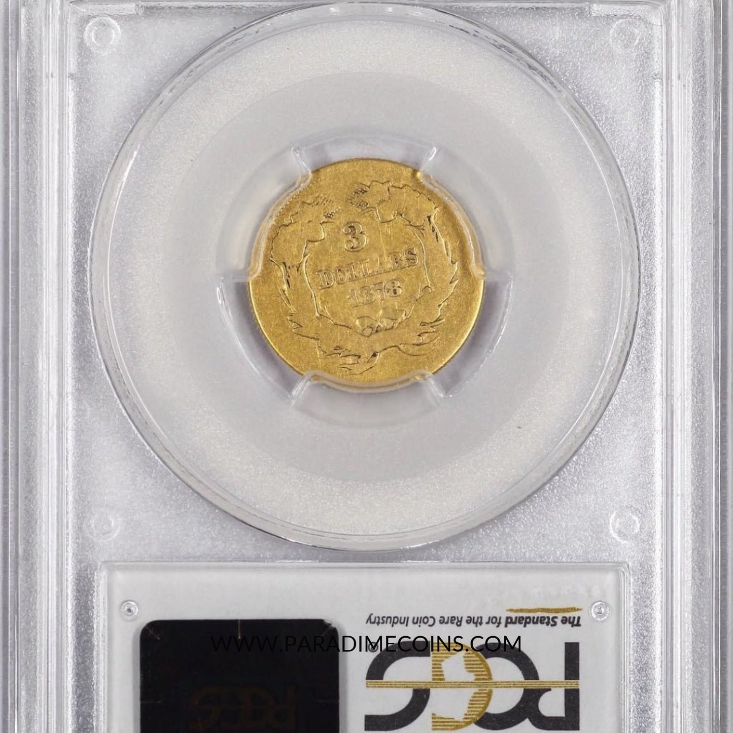 1878 $3 AG03 PCGS CAC - Paradime Coins | PCGS NGC CACG CAC Rare US Numismatic Coins For Sale