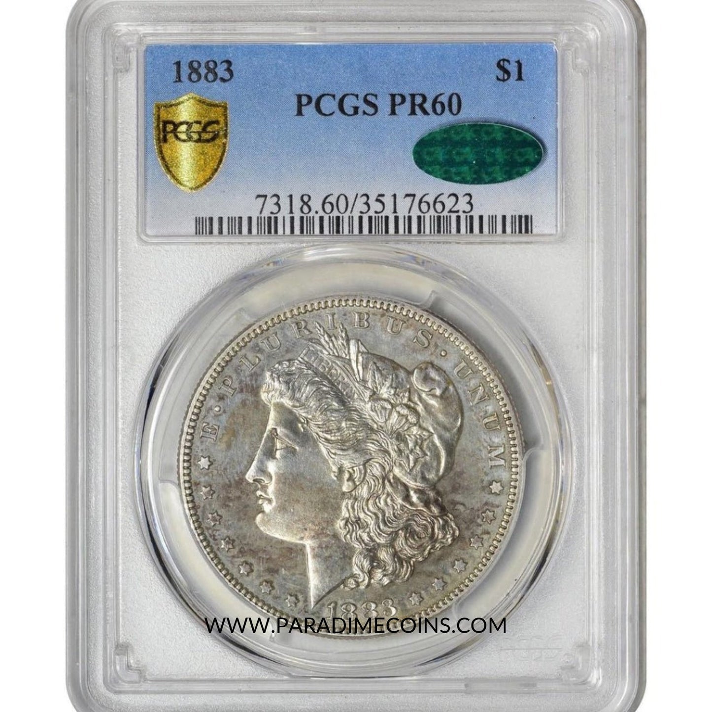 1883 $1 PR60 PCGS CAC - Paradime Coins | PCGS NGC CACG CAC Rare US Numismatic Coins For Sale