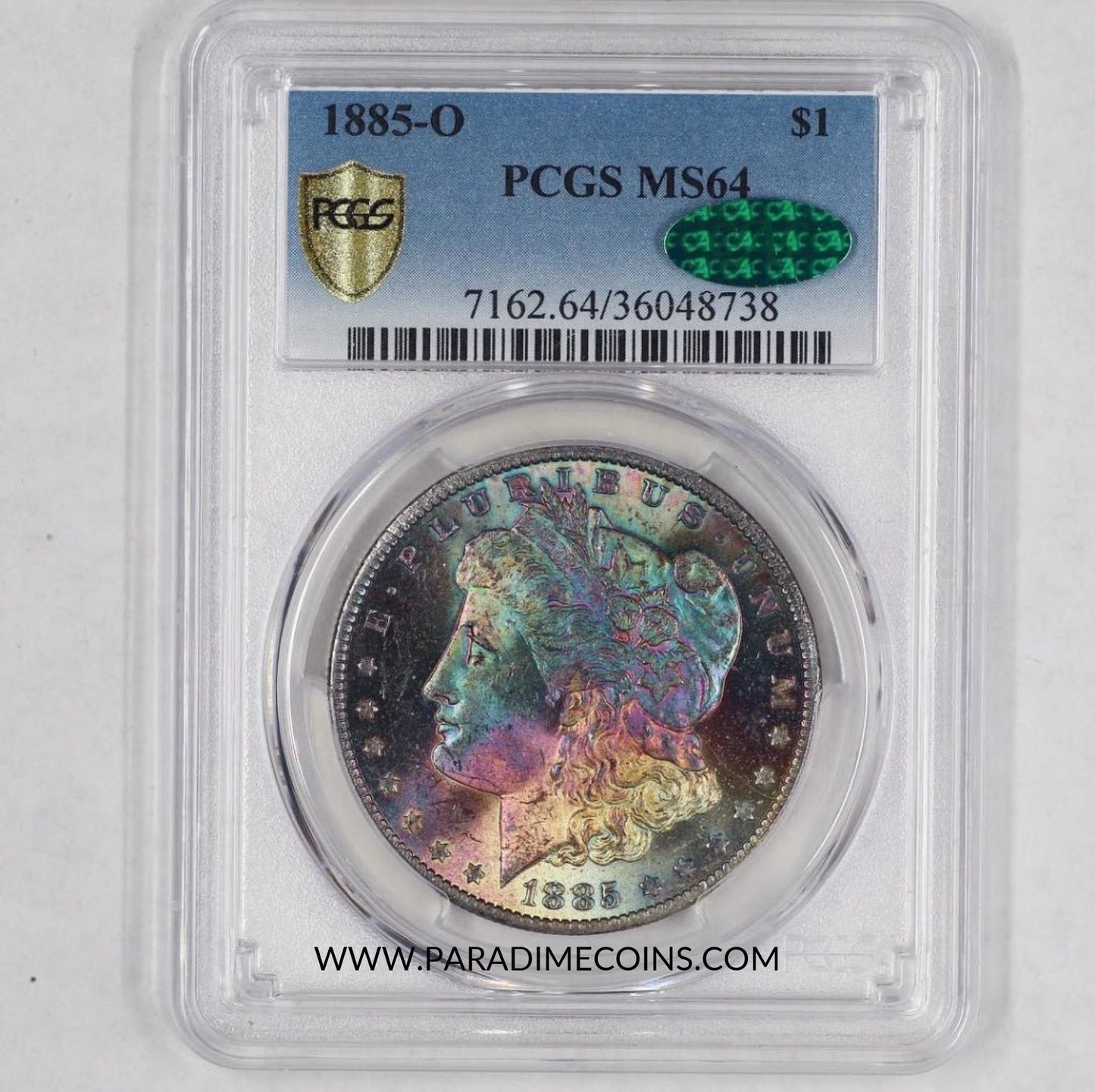 1885-O $1 MS64 PCGS CAC - Paradime Coins | PCGS NGC CACG CAC Rare US Numismatic Coins For Sale