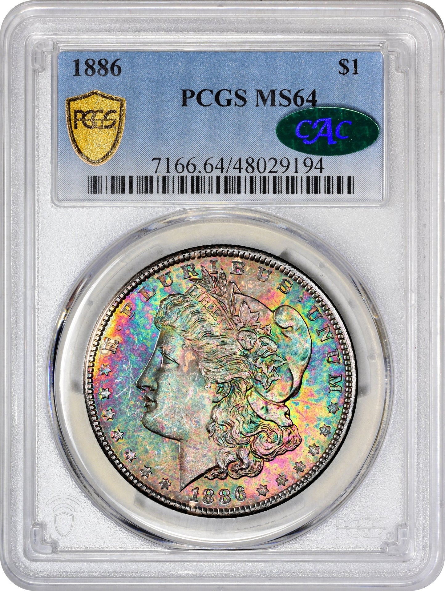1886 $1 MS64 PCGS CAC - Paradime Coins | PCGS NGC CACG CAC Rare US Numismatic Coins For Sale