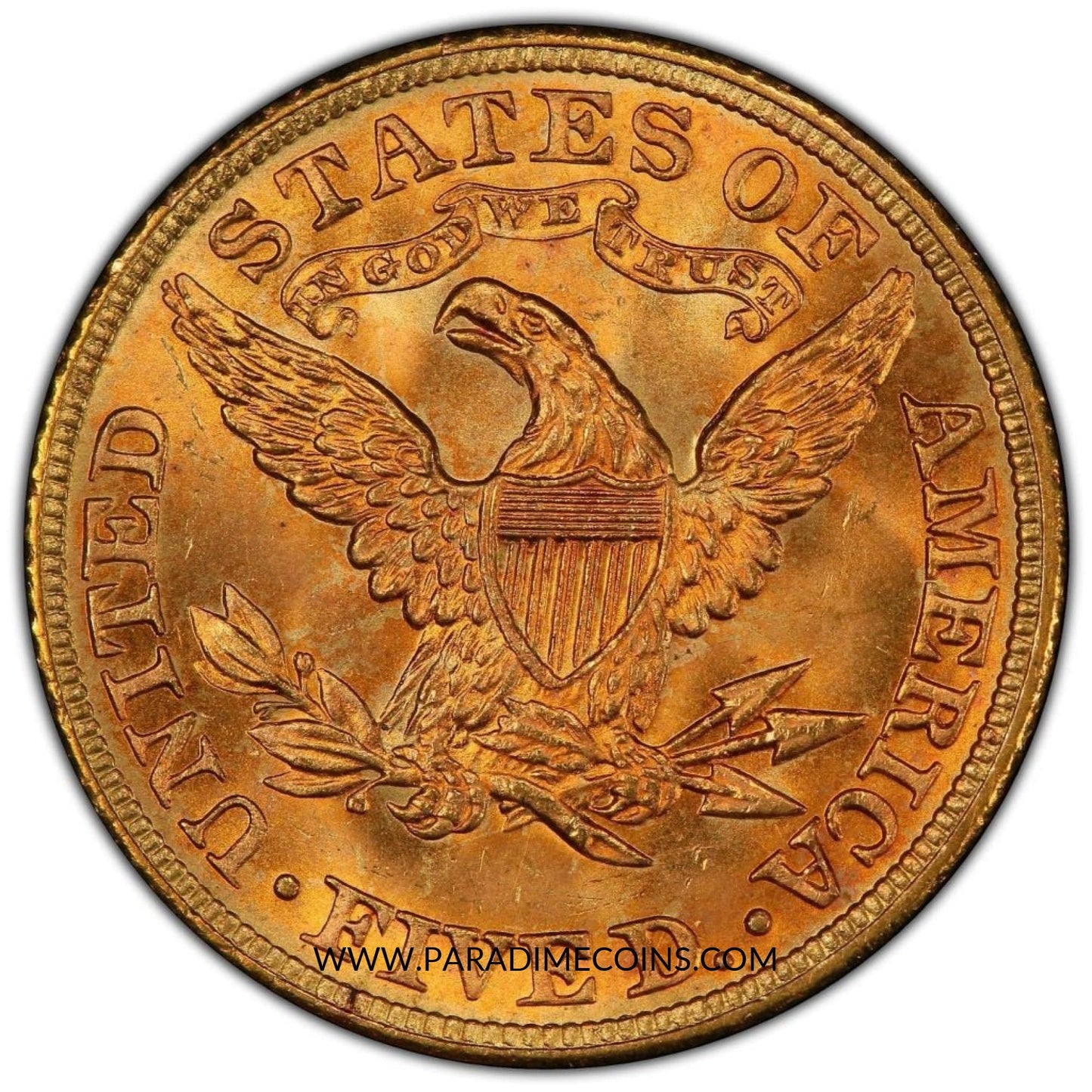 1886 $5 MS66+ PCGS CAC - Paradime Coins | PCGS NGC CACG CAC Rare US Numismatic Coins For Sale