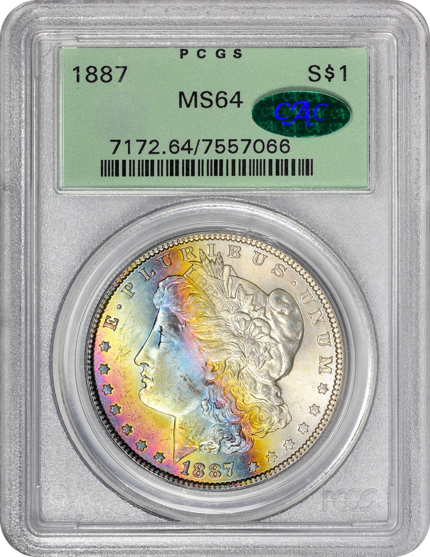 1887 $1 MS64 OGH PCGS CAC - Paradime Coins | PCGS NGC CACG CAC Rare US Numismatic Coins For Sale