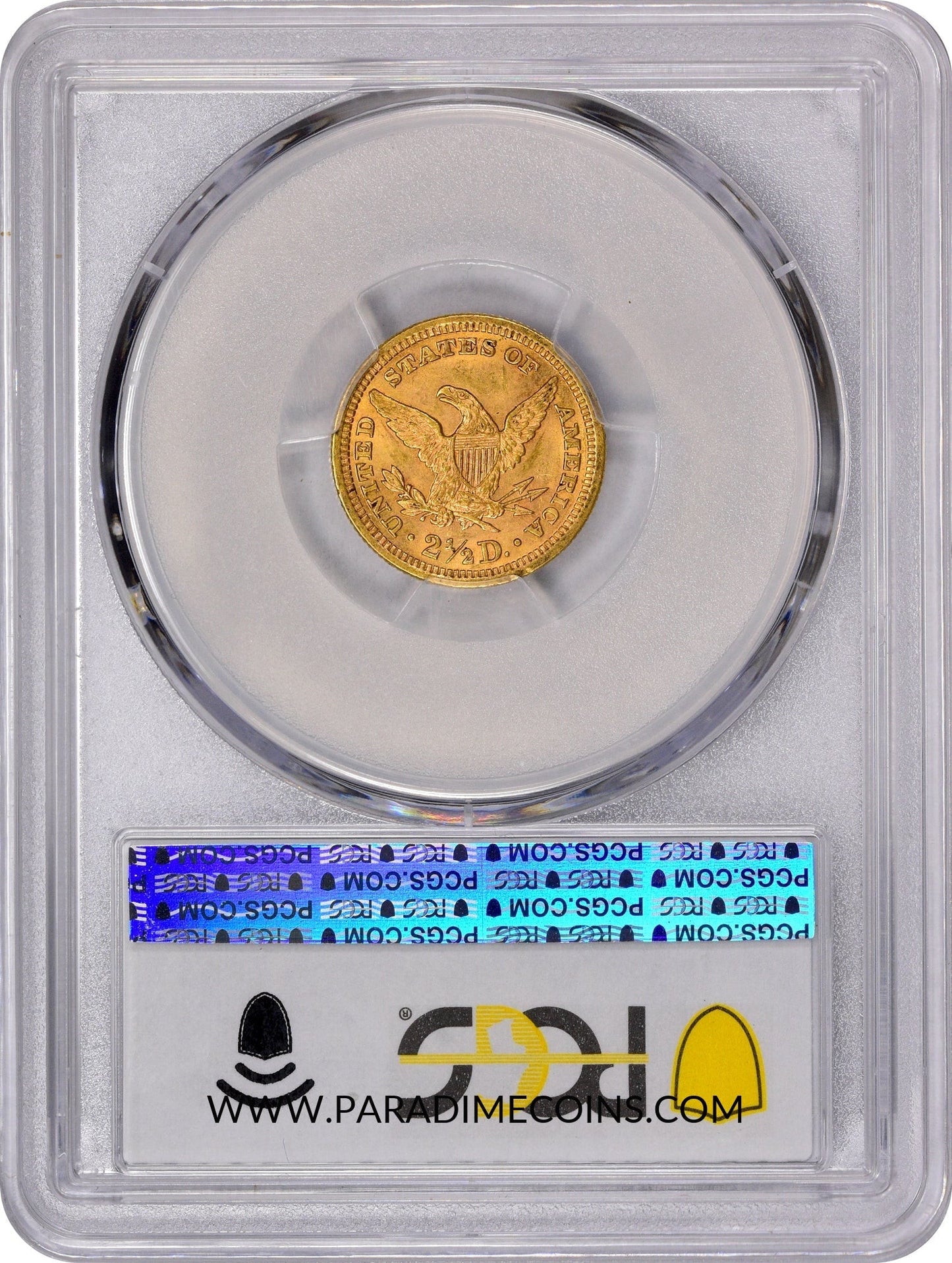 1892 $2.5 MS64 PCGS CAC - Paradime Coins | PCGS NGC CACG CAC Rare US Numismatic Coins For Sale